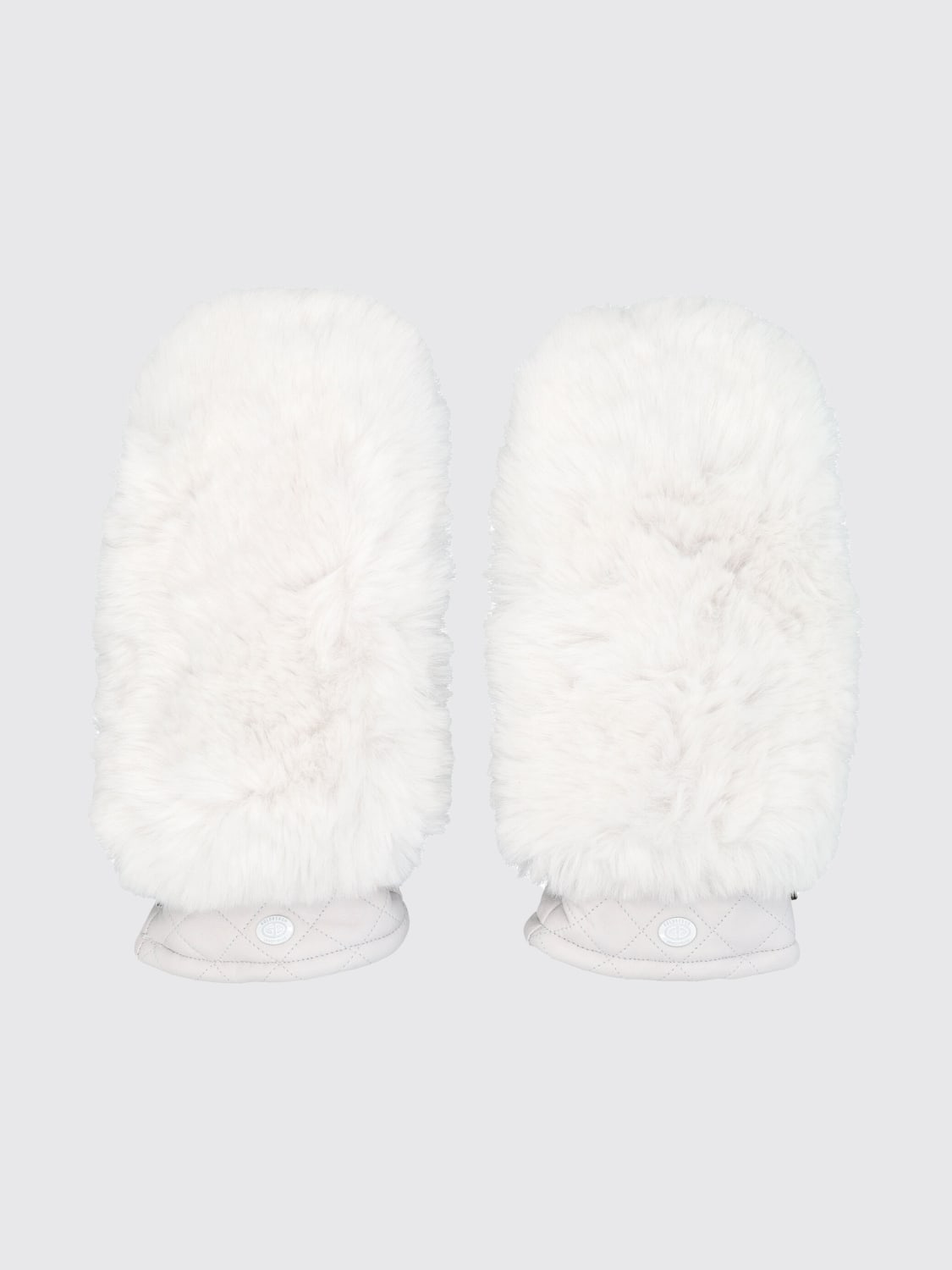 GOLDBERGH GUANTI: Muffole Hill Goldbergh in nappa e pelliccia sintetica , Bianco - Img 1