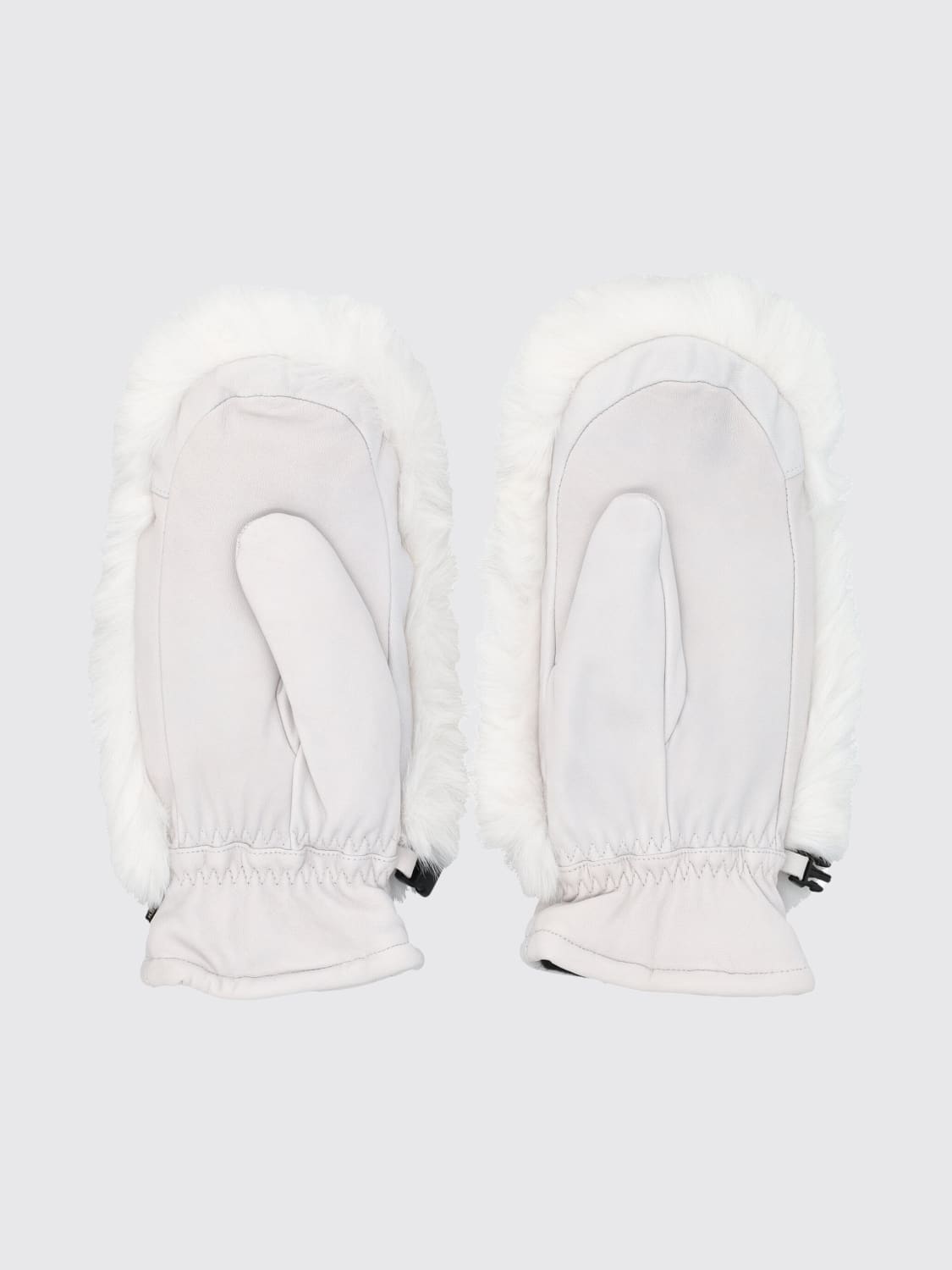 GOLDBERGH GUANTI: Muffole Hill Goldbergh in nappa e pelliccia sintetica , Bianco - Img 2