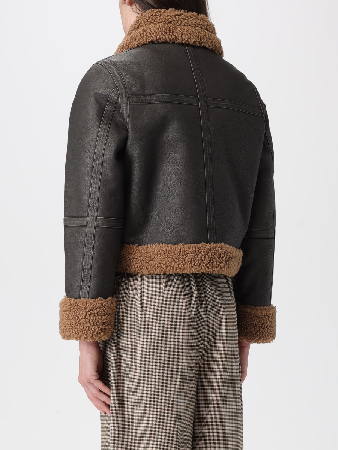 STAND STUDIO PELZMANTEL: Mantel damen Stand Studio, Schwarz - Img 2