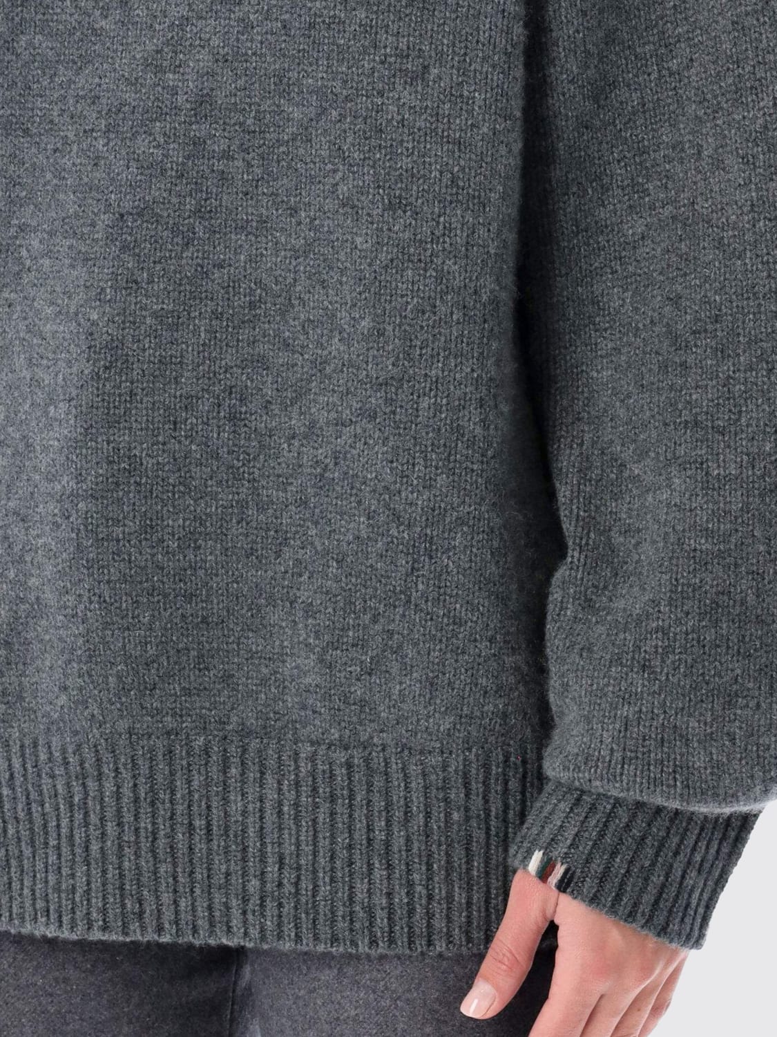 EXTREME CASHMERE SWEATER: Sweater men Extreme Cashmere, Grey - Img 3