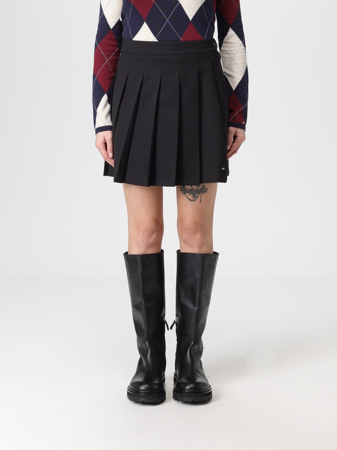 TOMMY HILFIGER 半身裙: 半身裙 女士 Tommy Hilfiger, 黑色 - Img 1