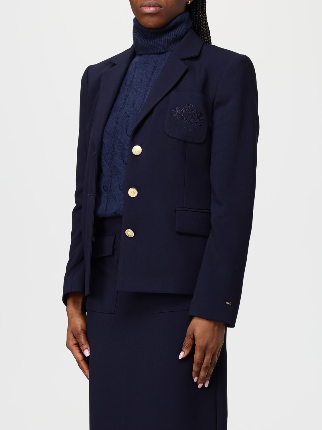 TOMMY HILFIGER ジャケット: ジャケット レディース Tommy Hilfiger, ブルー - Img 4