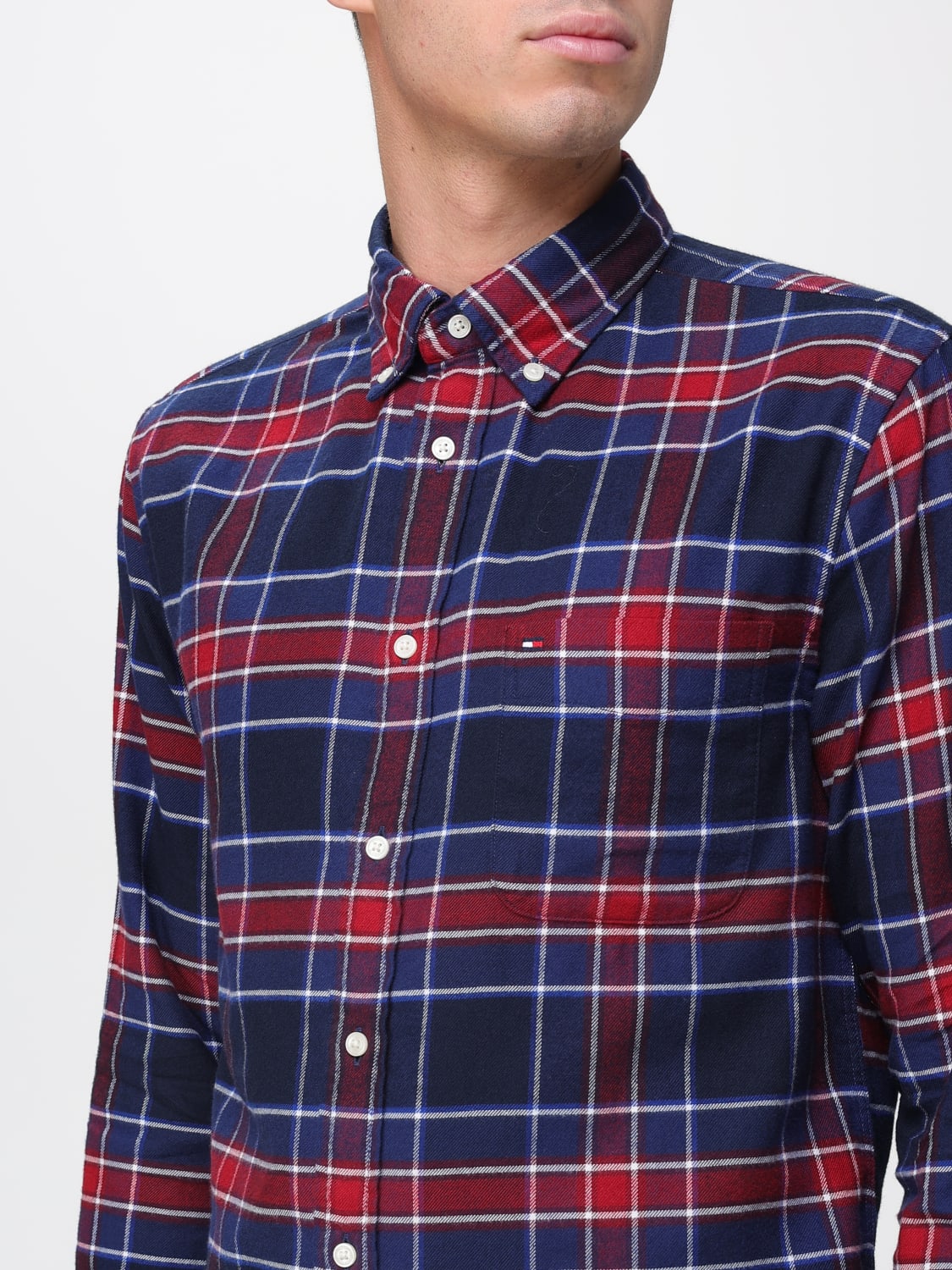 TOMMY HILFIGER SHIRT: Shirt men Tommy Hilfiger, Blue - Img 3