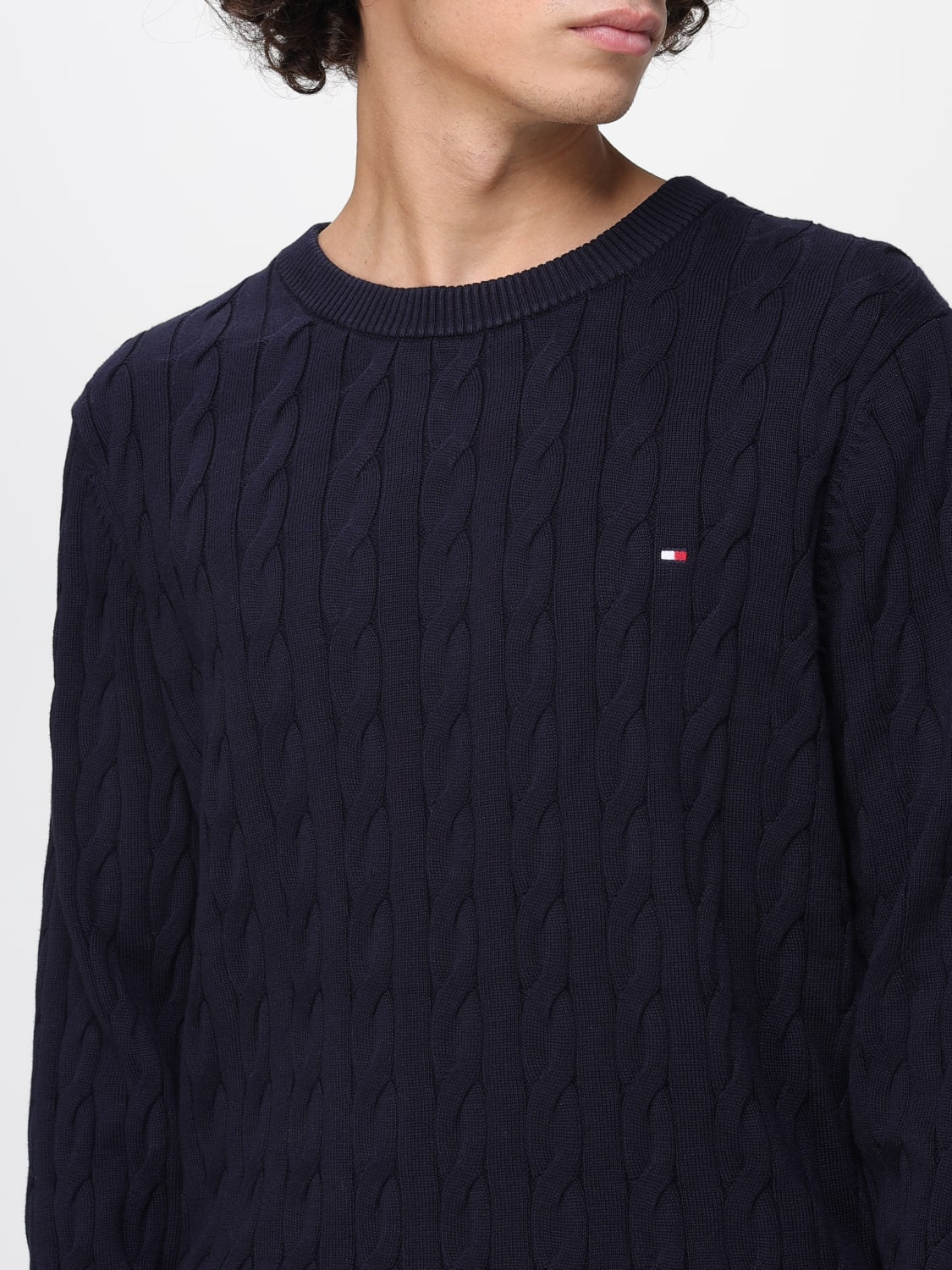 TOMMY HILFIGER SWEATER: Sweater men Tommy Hilfiger, Blue - Img 3