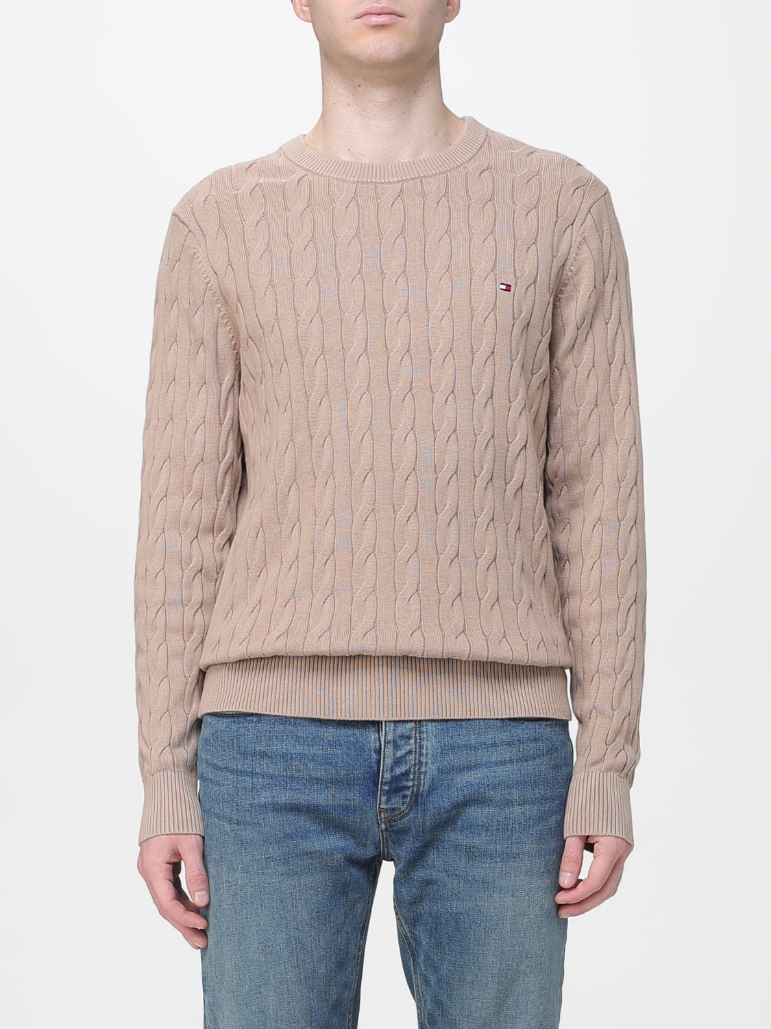 TOMMY HILFIGER SWEATER: Sweater men Tommy Hilfiger, Beige - Img 1