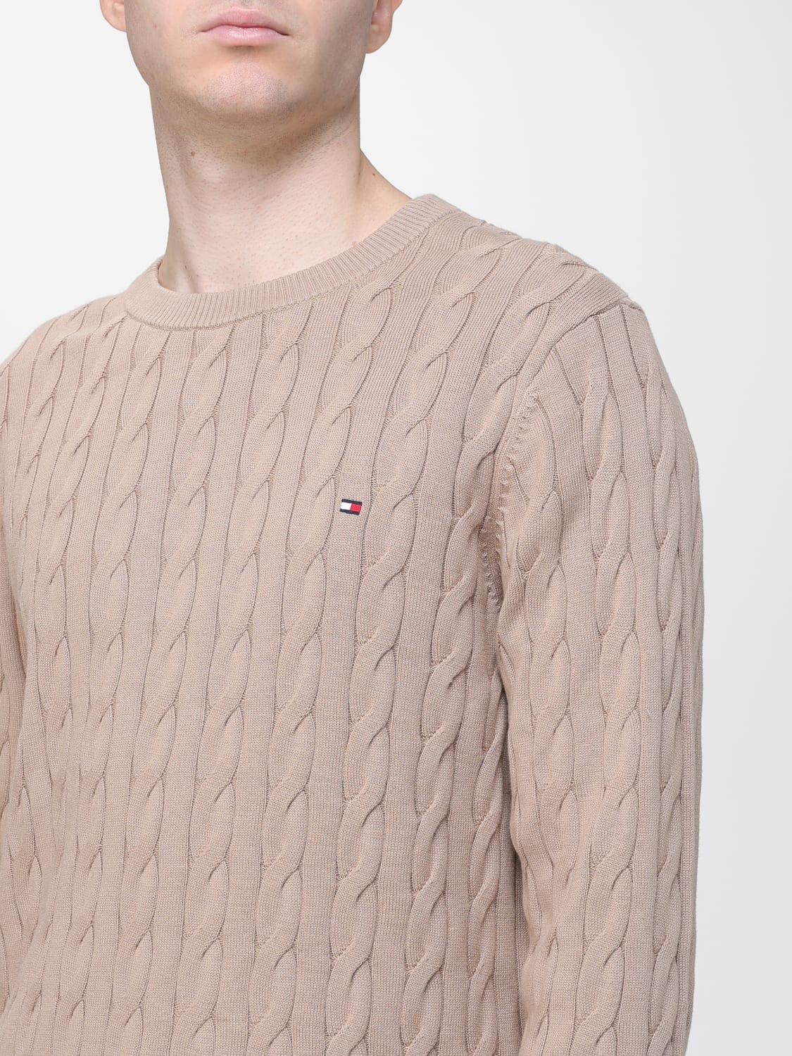 TOMMY HILFIGER SWEATER: Sweater men Tommy Hilfiger, Beige - Img 3