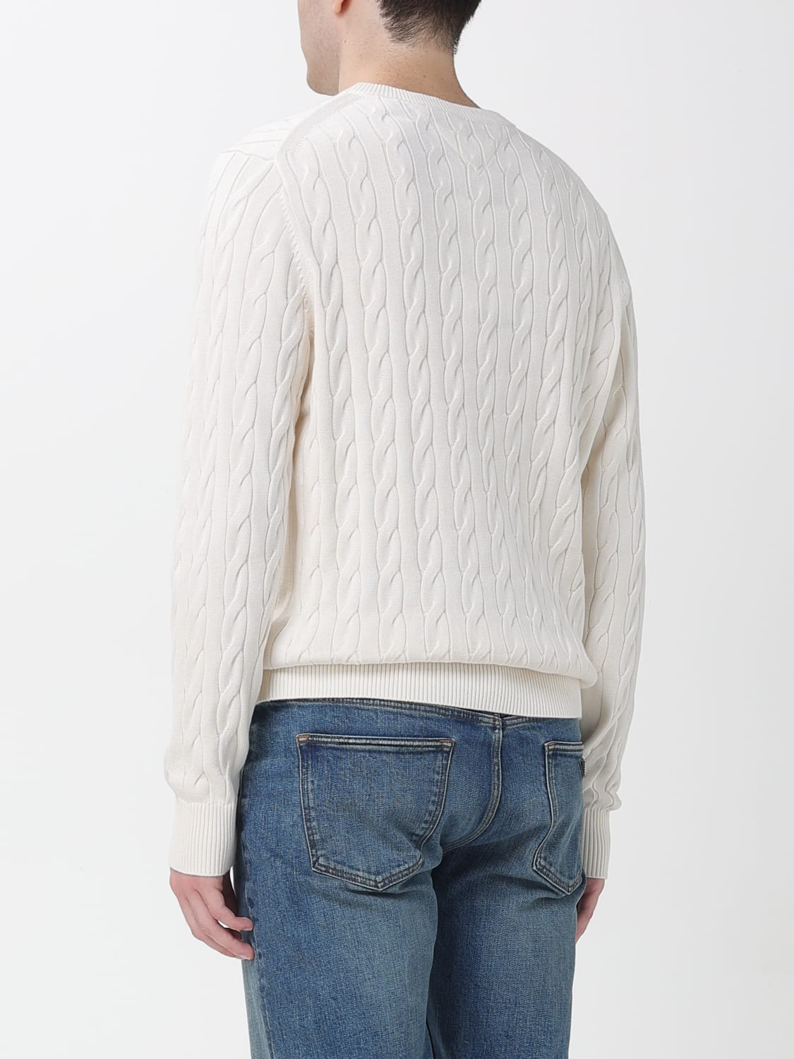 TOMMY HILFIGER PULL: Pull homme Tommy Hilfiger, Crème - Img 2