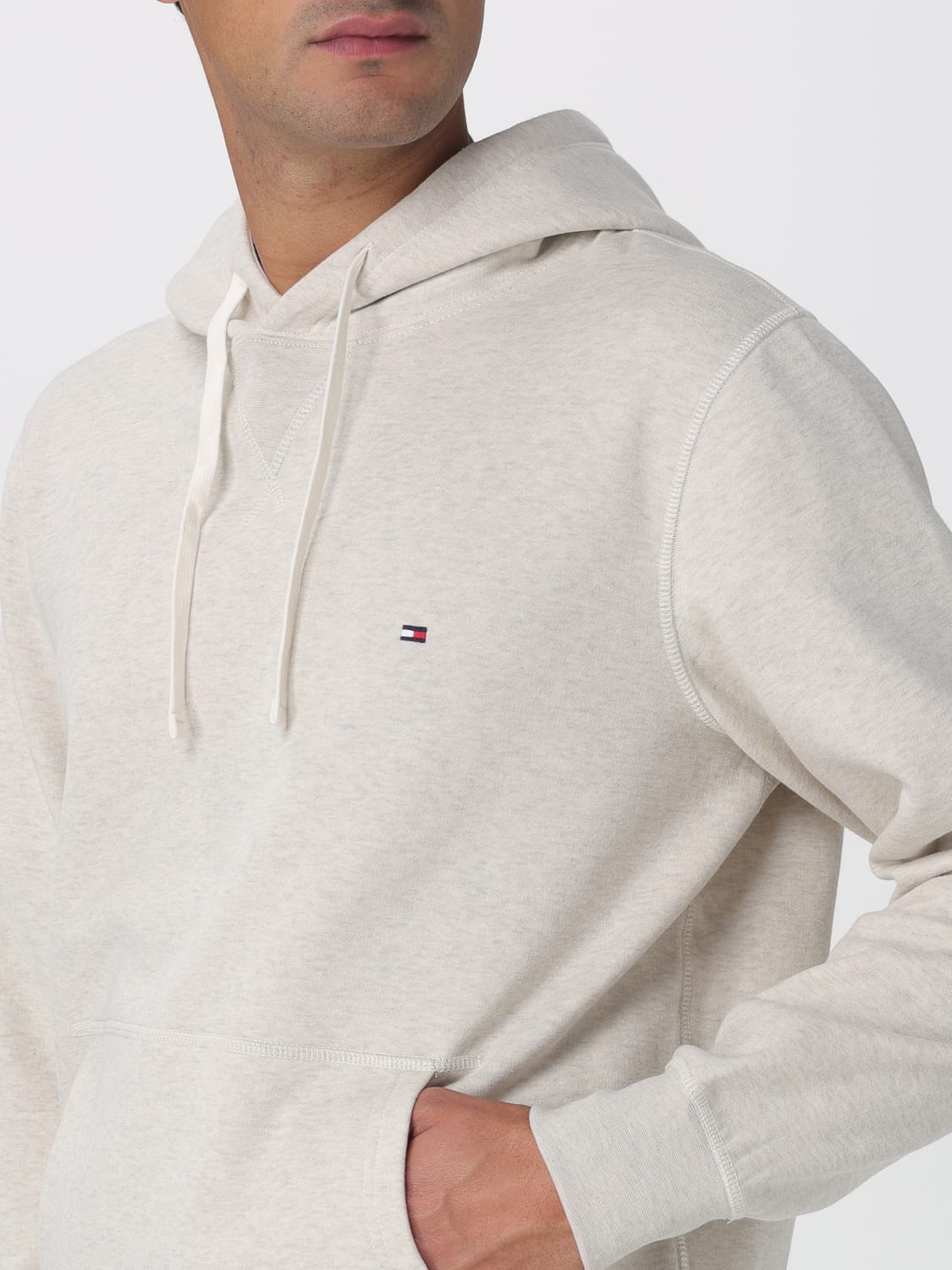 TOMMY HILFIGER SWEATSHIRT: Jumper men Tommy Hilfiger, Beige - Img 3