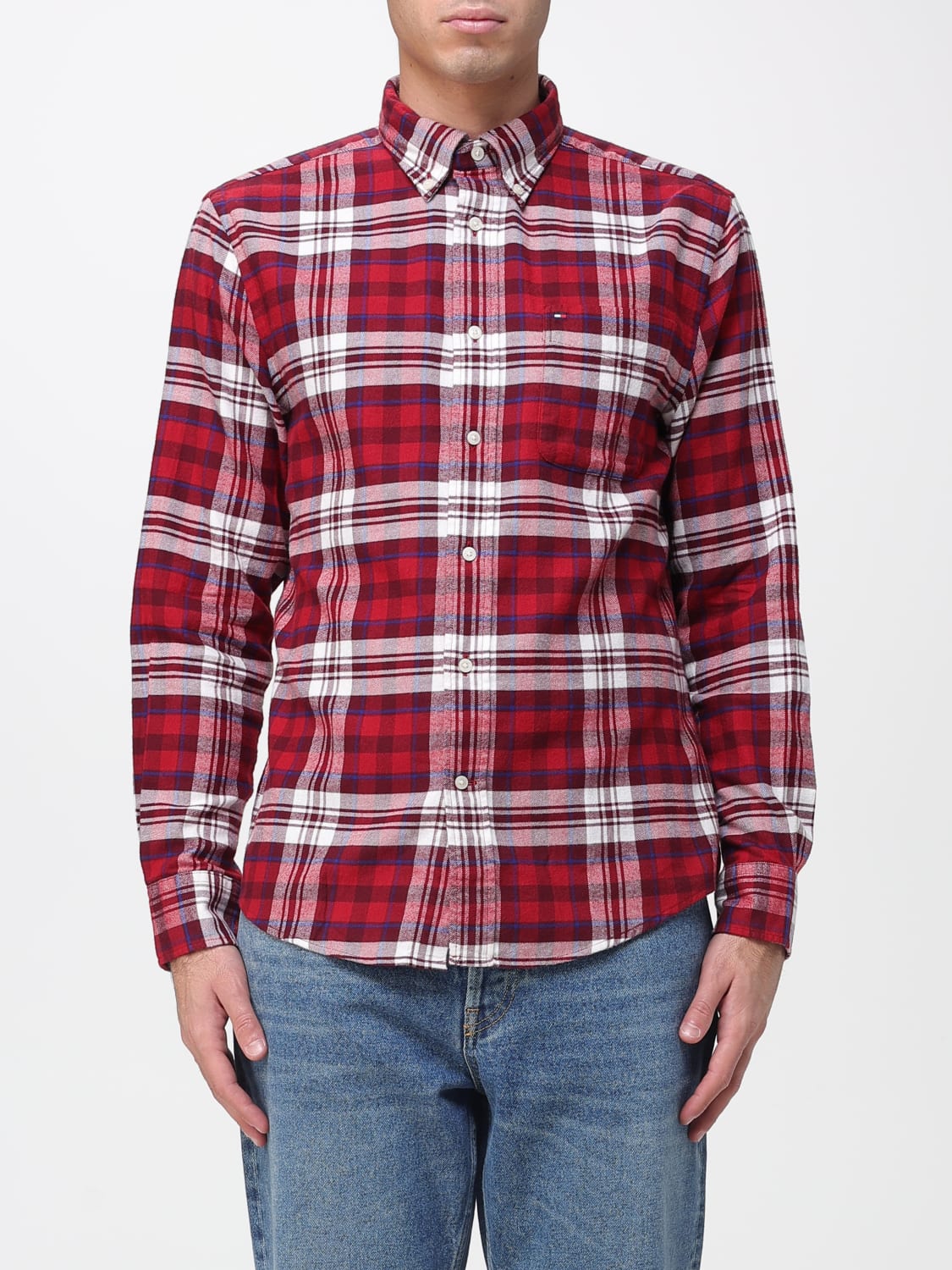 TOMMY HILFIGER SHIRT: Shirt men Tommy Hilfiger, Red - Img 1