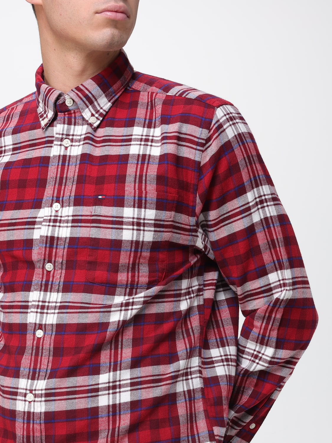 TOMMY HILFIGER SHIRT: Shirt men Tommy Hilfiger, Red - Img 3