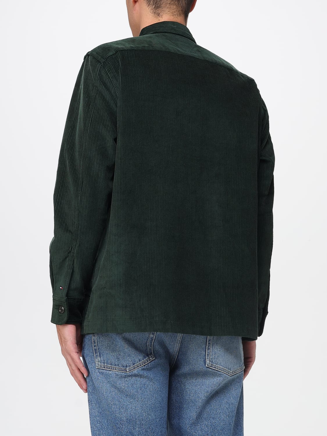 TOMMY HILFIGER 衬衫: 衬衫 男士 Tommy Hilfiger, 绿色 - Img 2