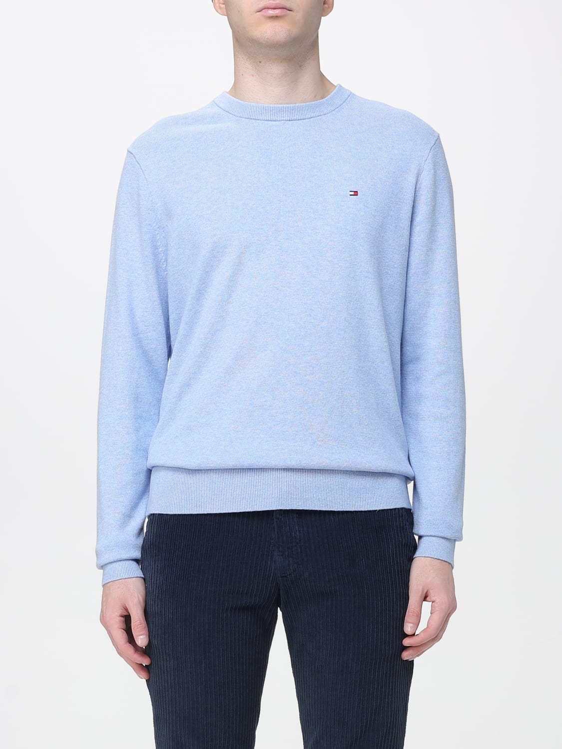 TOMMY HILFIGER PULLOVER: Pullover herren Tommy Hilfiger, Hellblau - Img 1