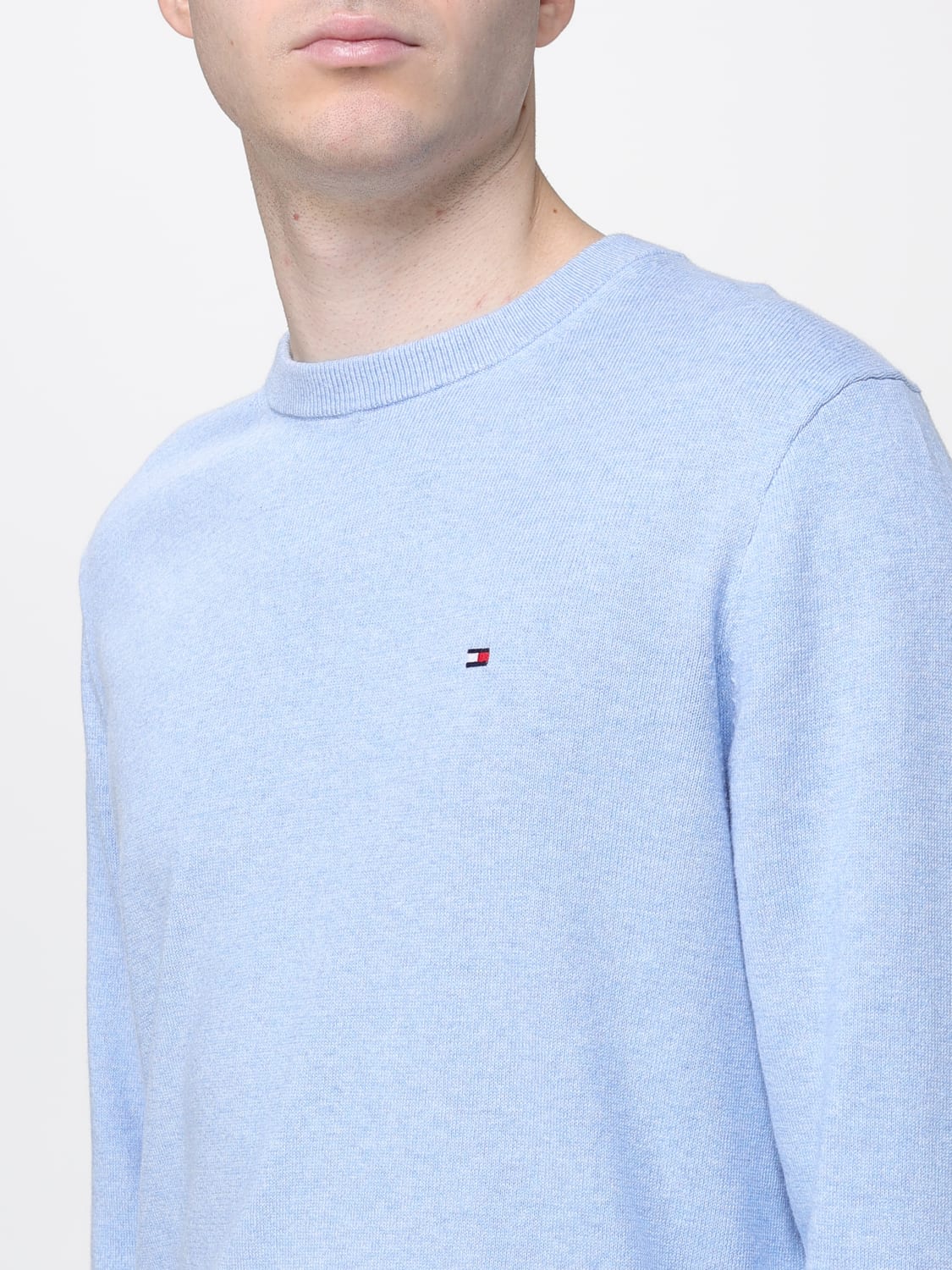 TOMMY HILFIGER PULLOVER: Pullover herren Tommy Hilfiger, Hellblau - Img 3