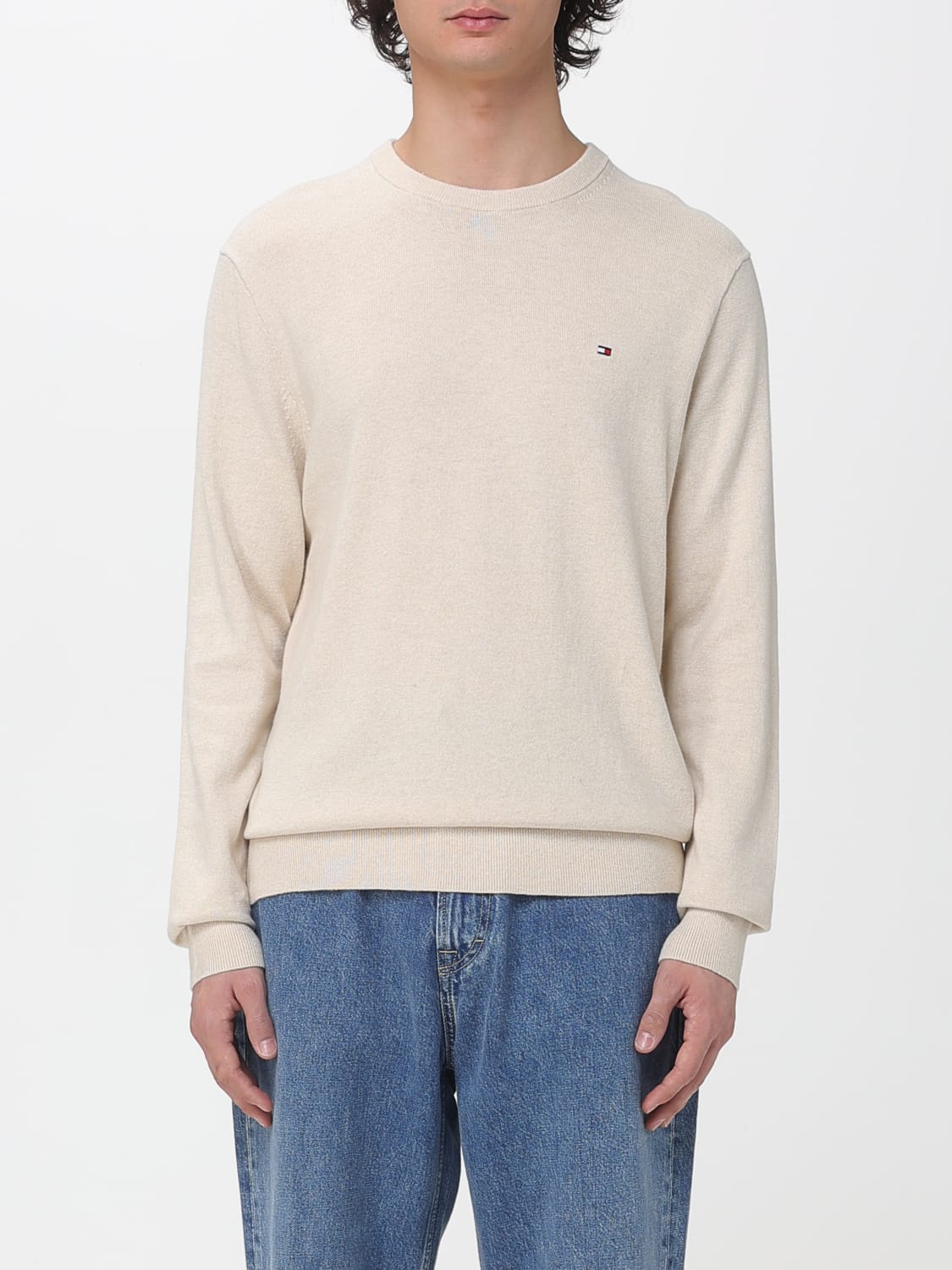 TOMMY HILFIGER SWEATER: Sweater men Tommy Hilfiger, Beige - Img 1