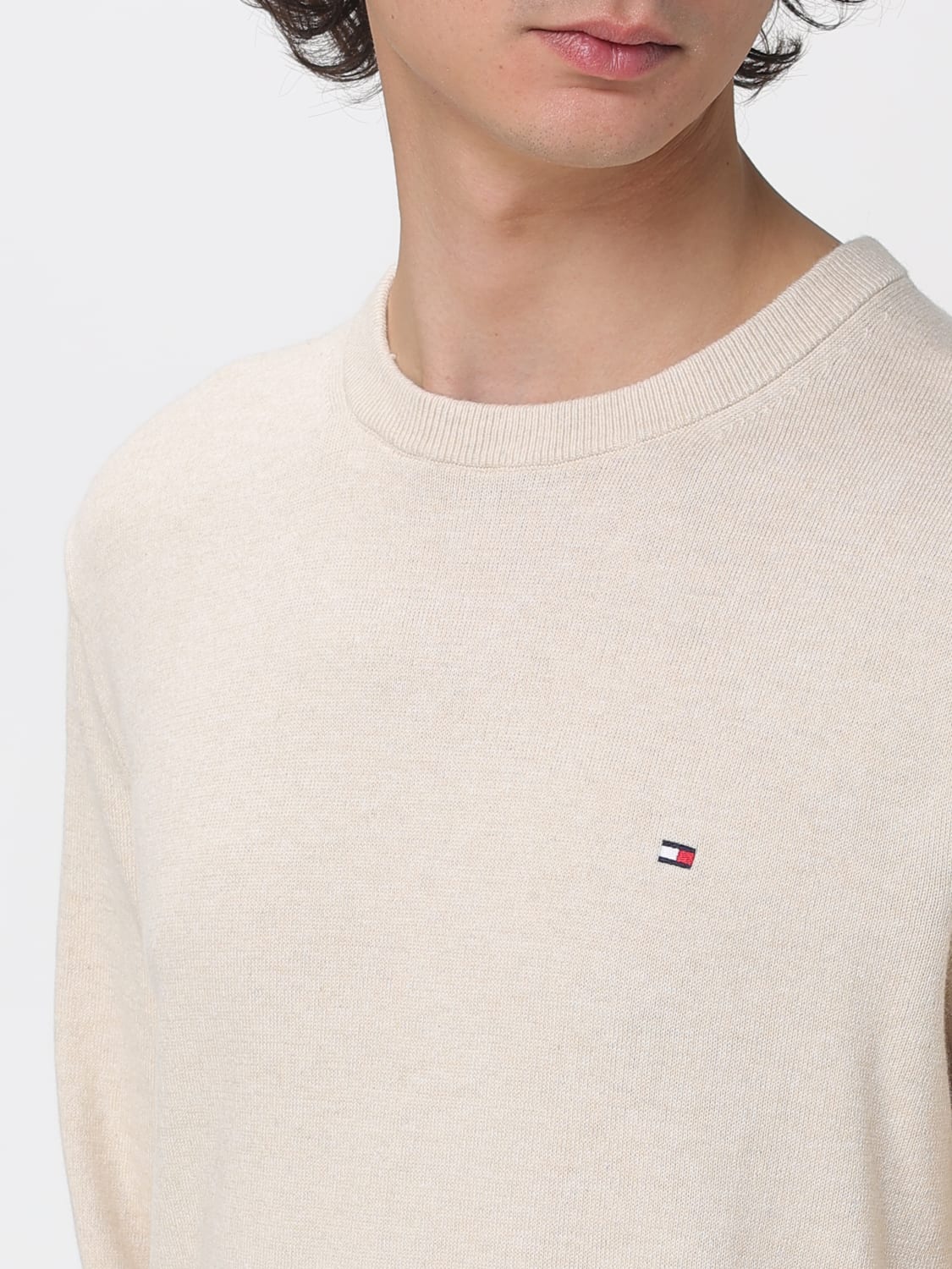TOMMY HILFIGER SWEATER: Sweater men Tommy Hilfiger, Beige - Img 3