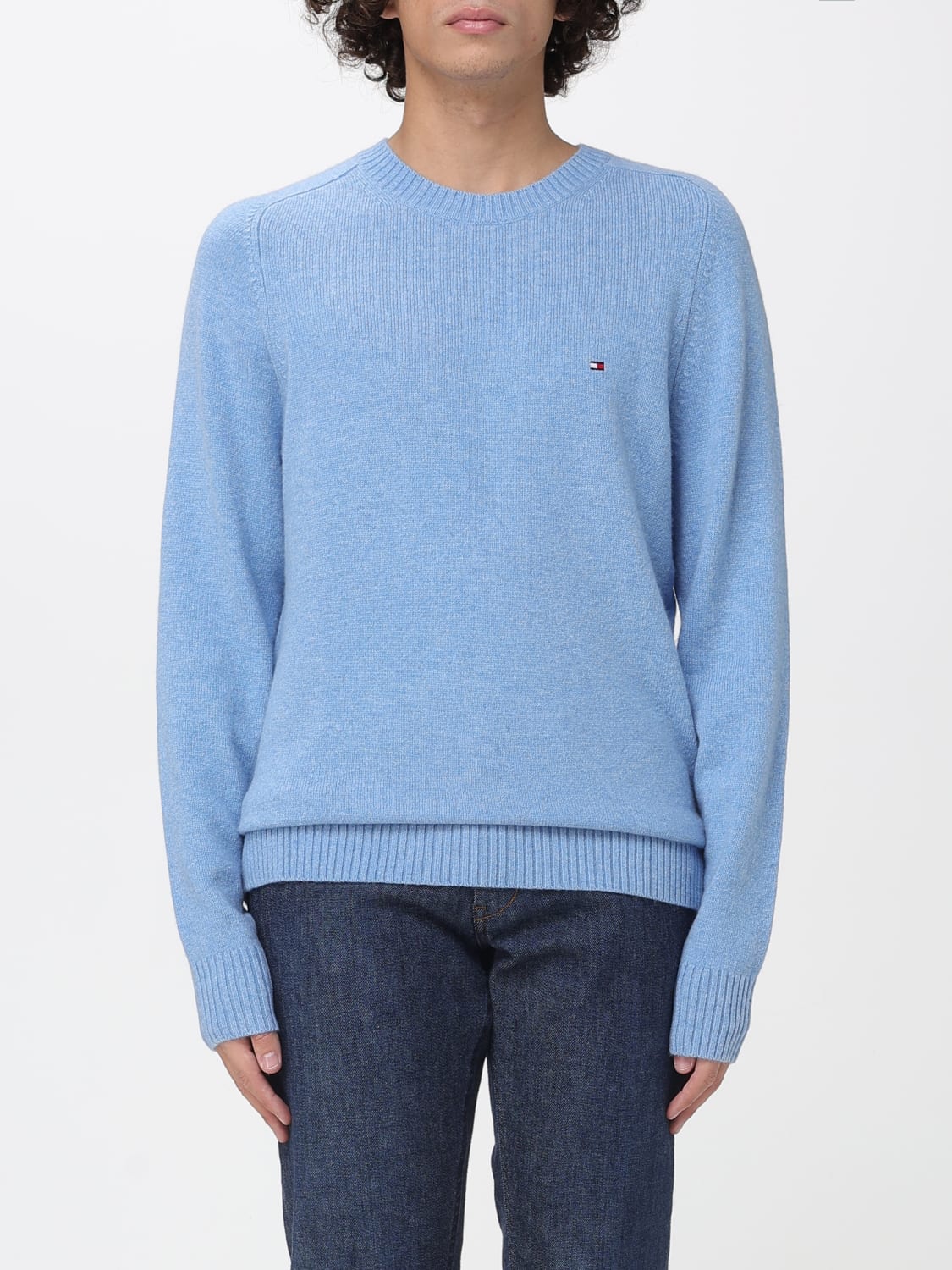 TOMMY HILFIGER PULLOVER: Pullover herren Tommy Hilfiger, Hellblau - Img 1
