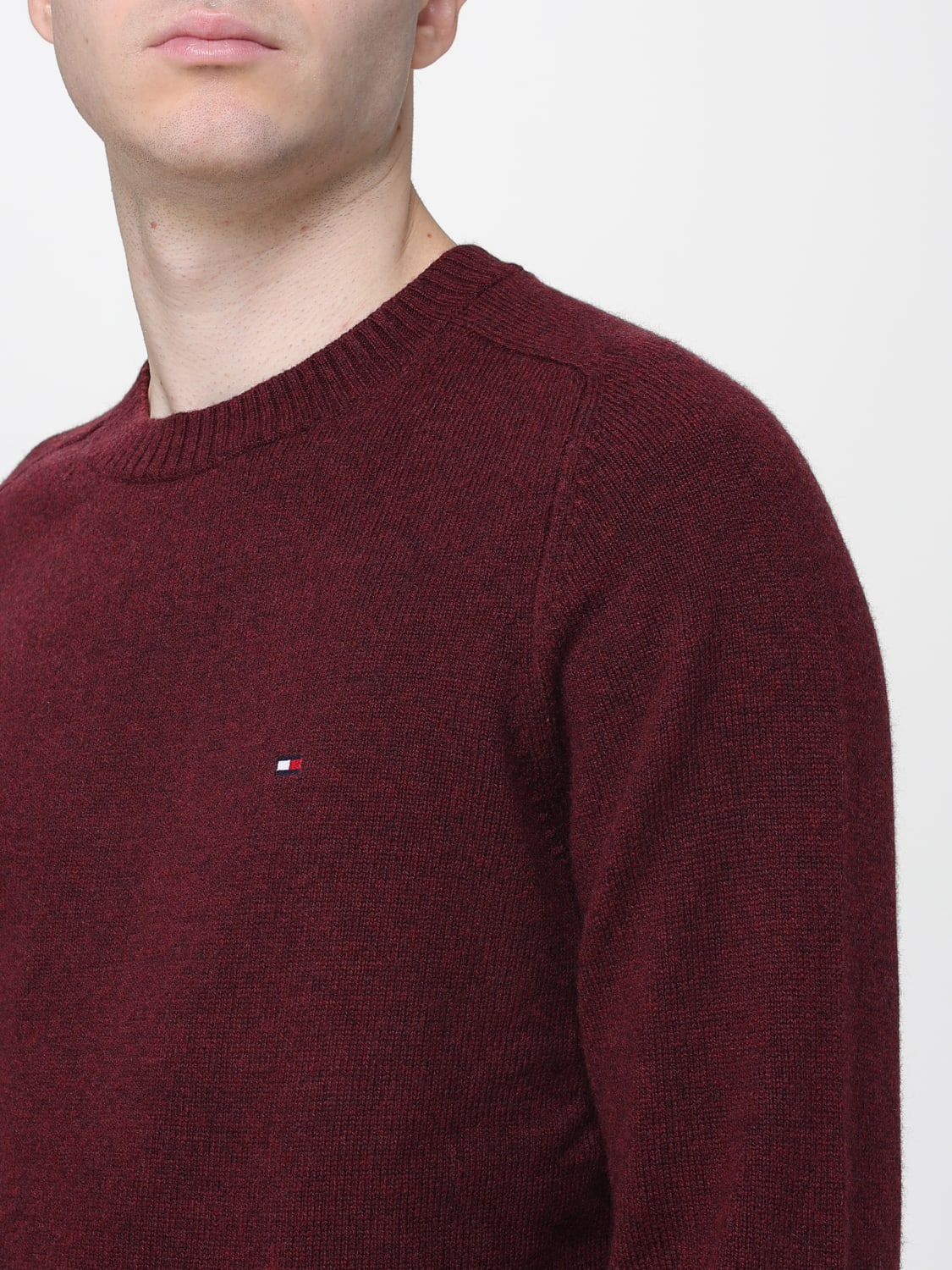 TOMMY HILFIGER SWEATER: Sweater men Tommy Hilfiger, Red - Img 3