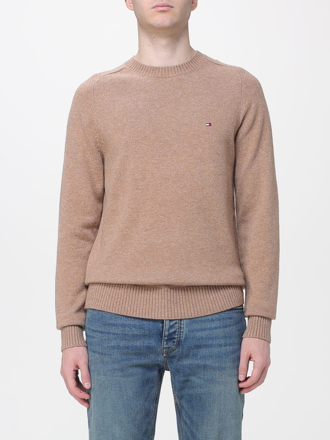 TOMMY HILFIGER SWEATER: Sweater men Tommy Hilfiger, Kaki - Img 1