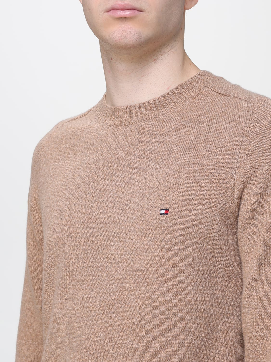 TOMMY HILFIGER SWEATER: Sweater men Tommy Hilfiger, Kaki - Img 3