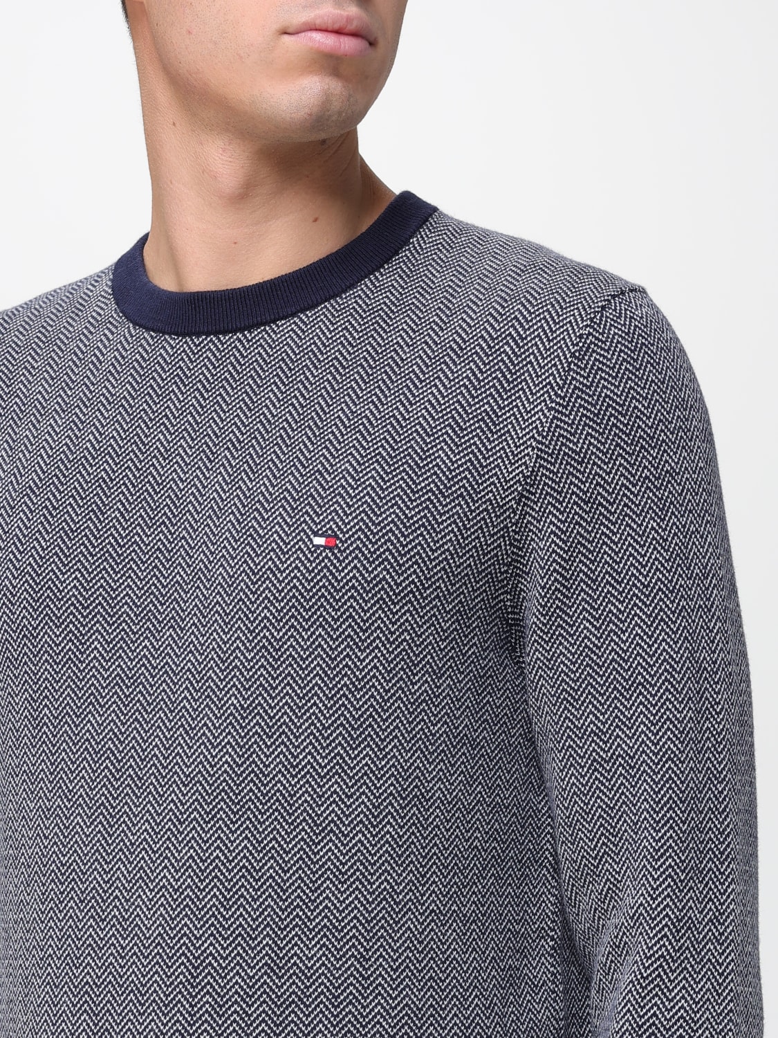 TOMMY HILFIGER PULL: Pull homme Tommy Hilfiger, Bleu - Img 3