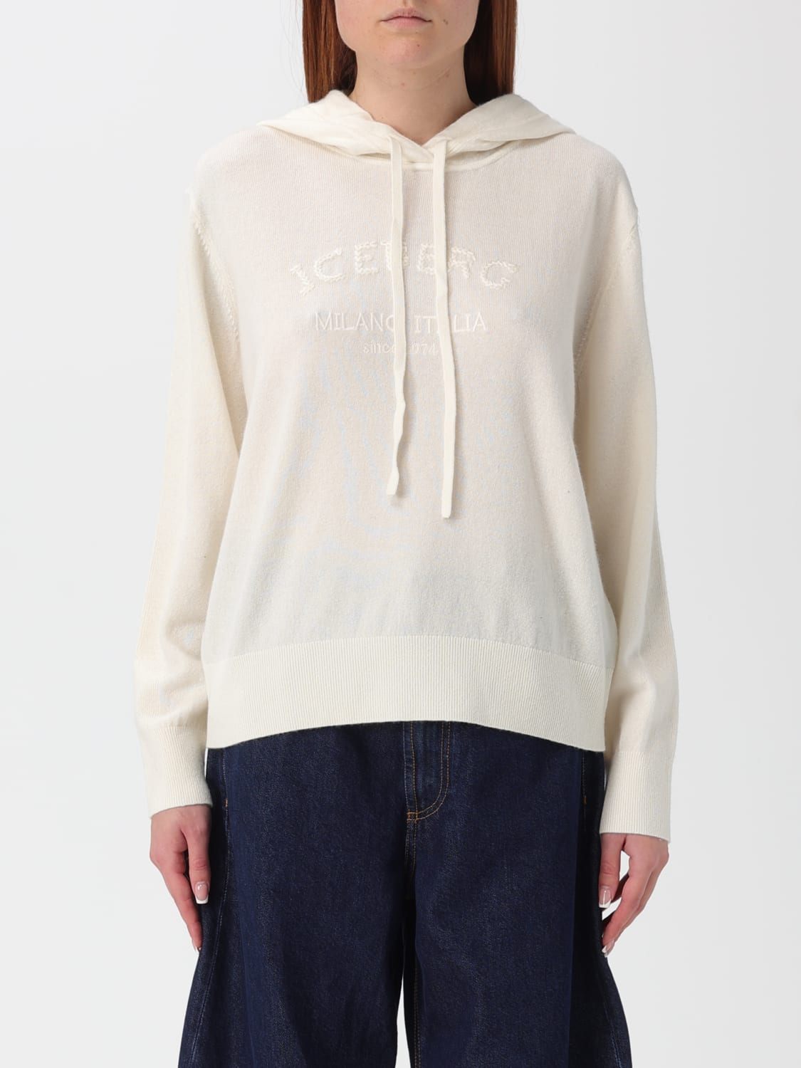 ICEBERG SWEAT-SHIRT: Pull femme Iceberg, Blanc - Img 1
