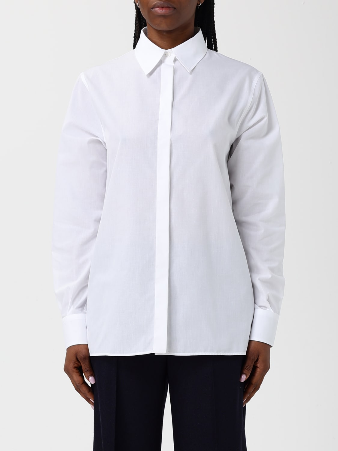 ICEBERG CAMICIA: Camicia classica Iceberg in misto cotone , Bianco - Img 1