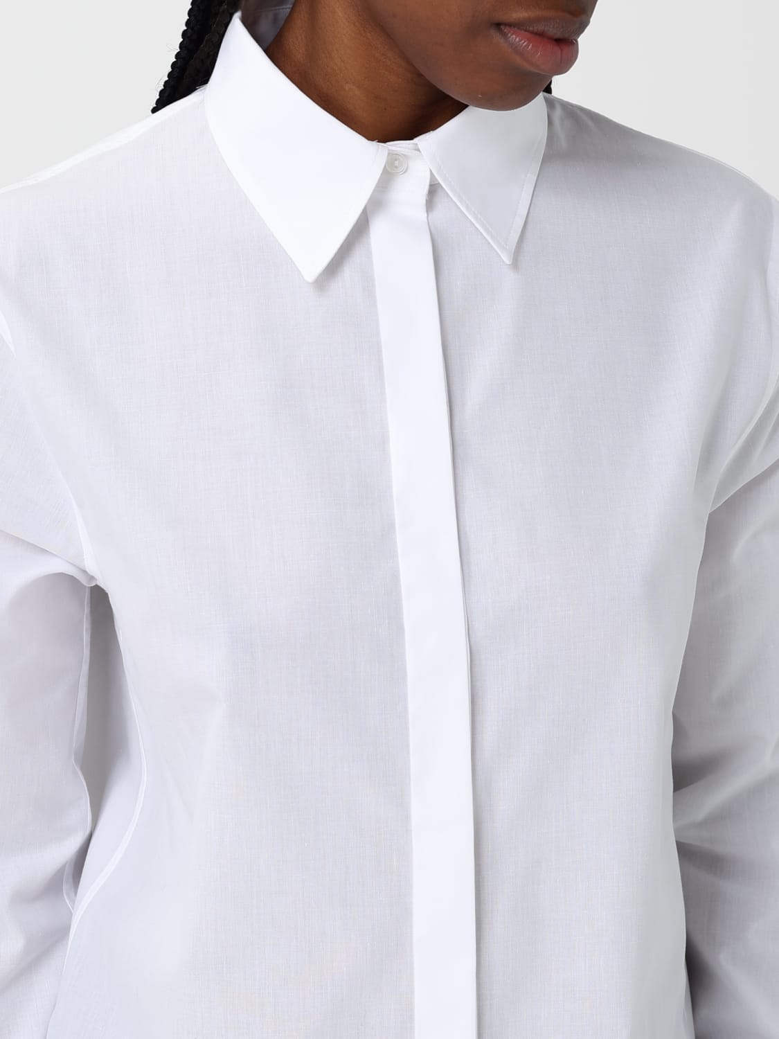 ICEBERG CAMICIA: Camicia classica Iceberg in misto cotone , Bianco - Img 4