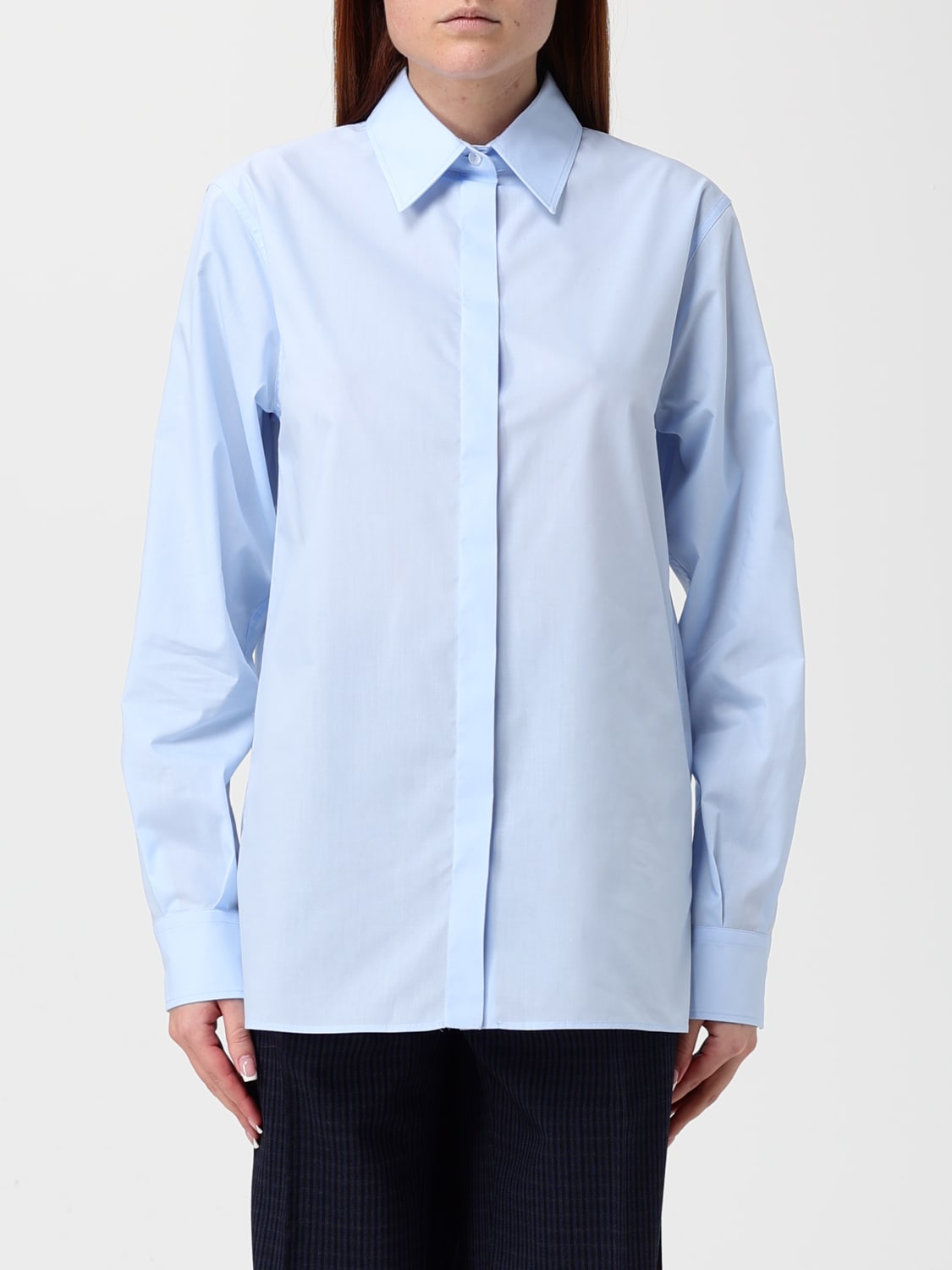 ICEBERG CAMICIA: Camicia classica Iceberg in misto cotone , Blue - Img 1