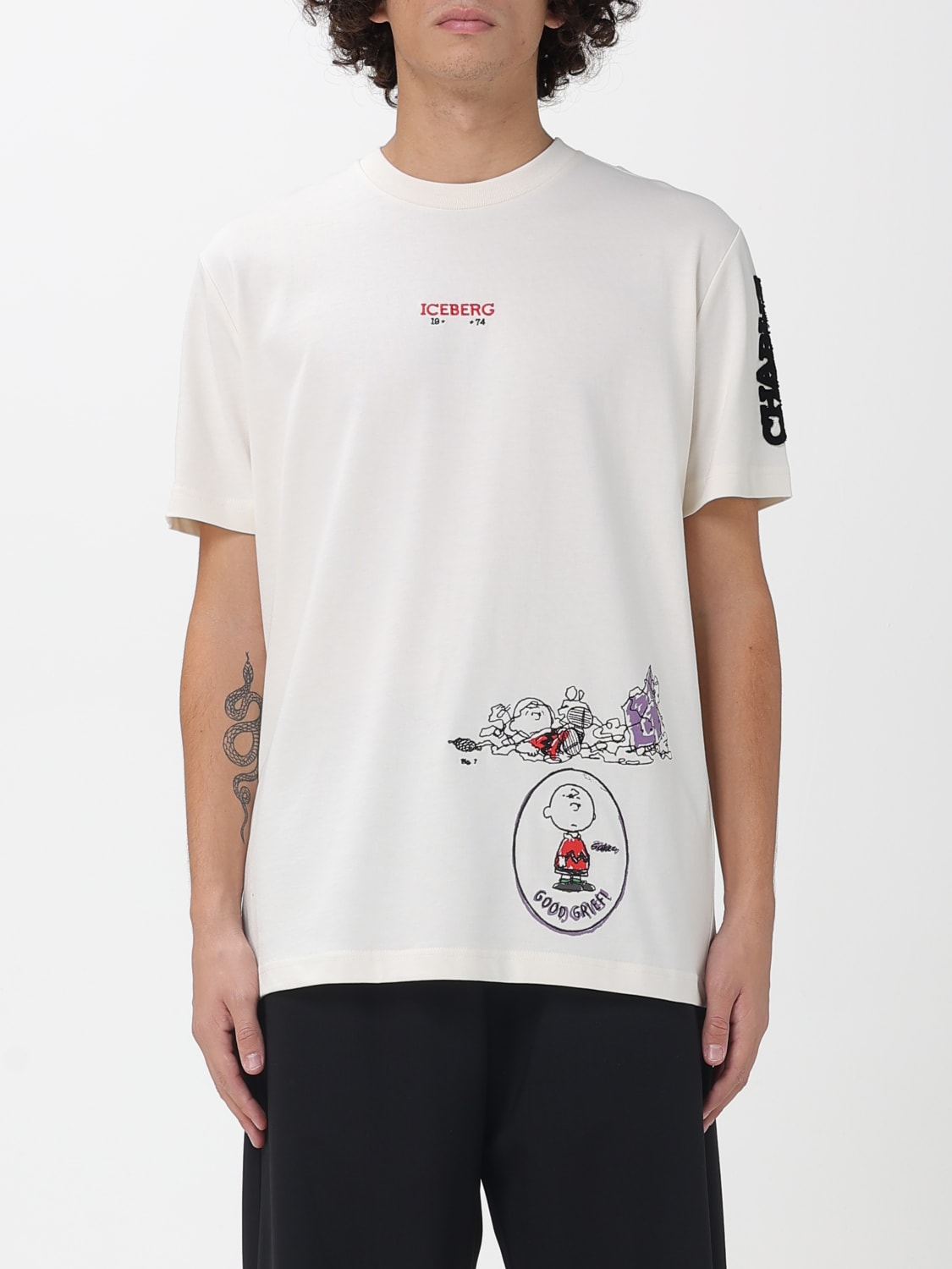 ICEBERG T-SHIRT: T-shirt men Iceberg, White - Img 1