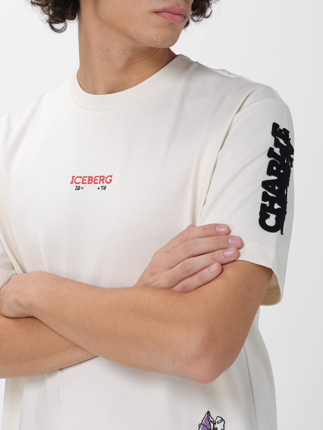 ICEBERG T-SHIRT: T-shirt men Iceberg, White - Img 3