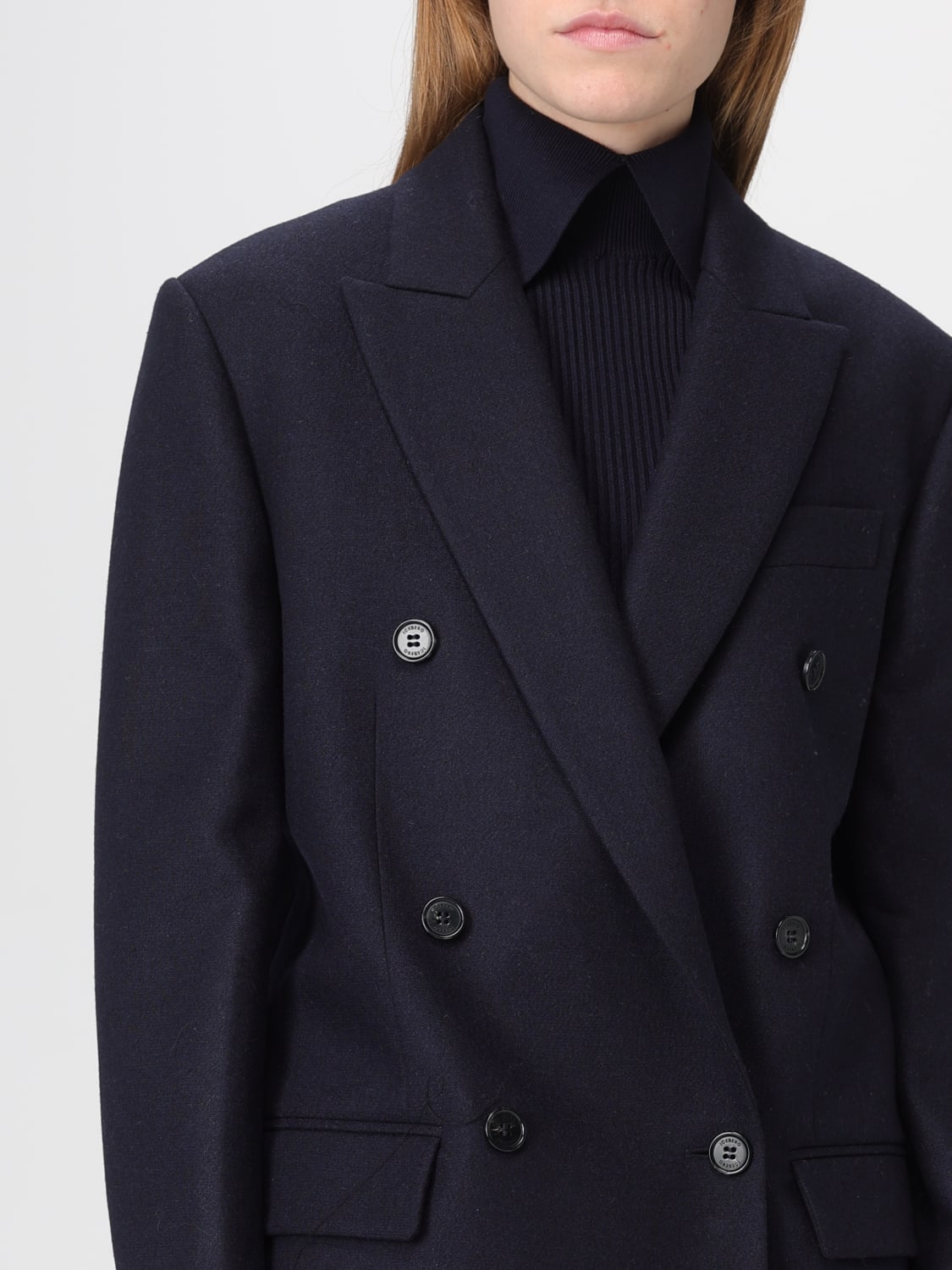 ICEBERG GIACCA: Blazer doppiopetto Iceberg in misto lana , Blue - Img 4