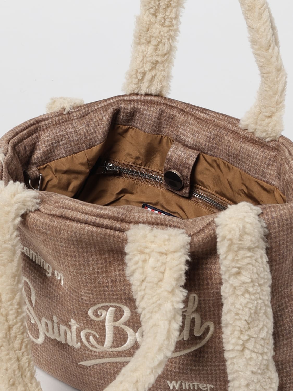 MC2 SAINT BARTH 肩包: 肩包 女士 Mc2 Saint Barth, 棕色 - Img 3