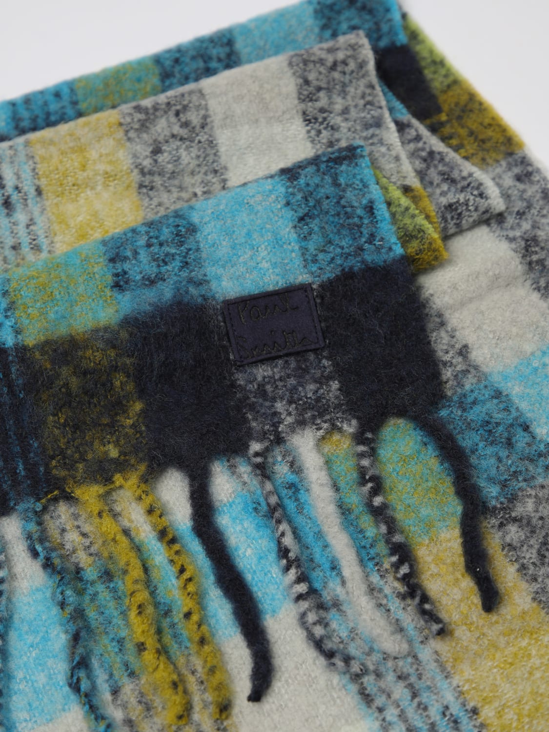 PAUL SMITH SCARF: Scarf men Paul Smith, Gnawed Blue - Img 3