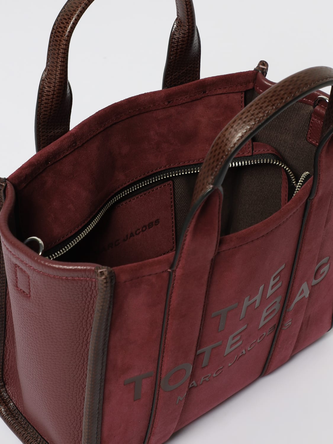 MARC JACOBS BORSA A MANO: Borsa The Small Tote Bag Marc Jacobs in camoscio , Viola - Img 3