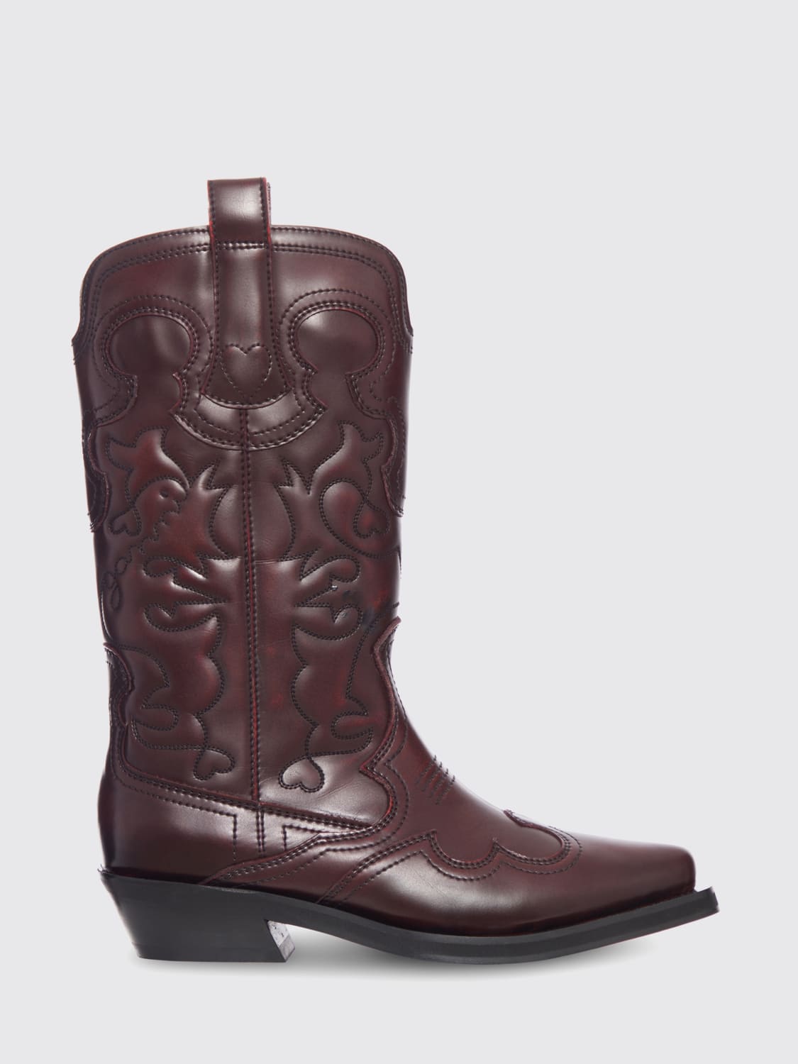 GANNI BOTTES: Chaussures femme Ganni, Noir - Img 1