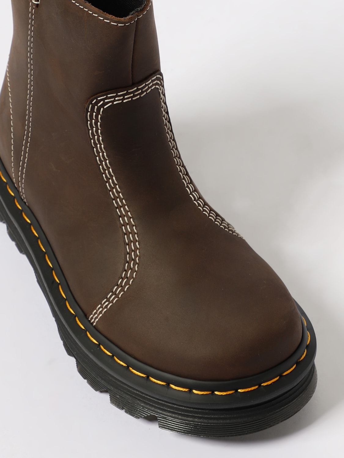 DR. MARTENS BOOTS: Shoes woman Dr. Martens, Brown - Img 4