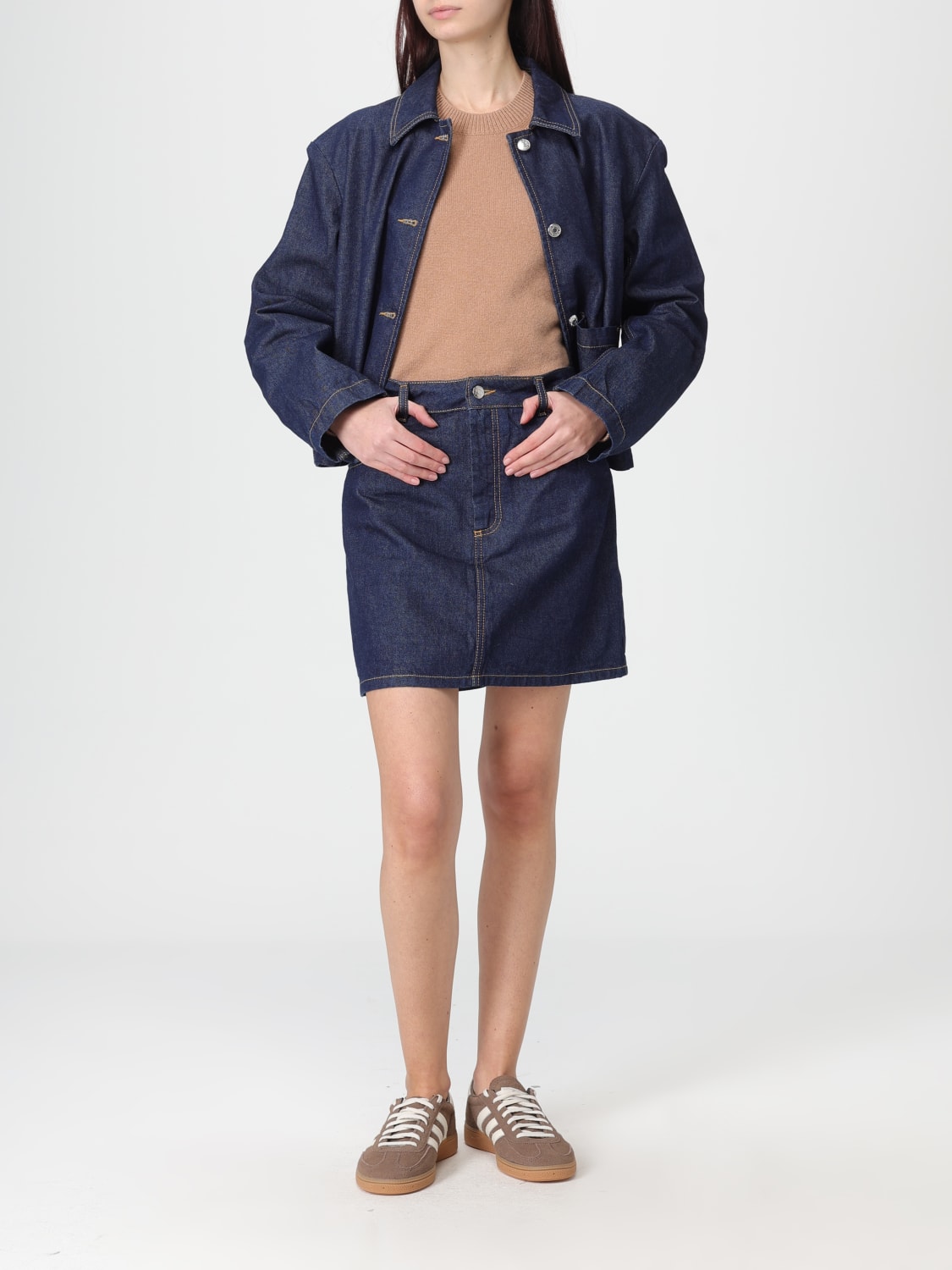 MAISON KITSUNÉ SWEATER: Sweater woman Maison KitsunÉ, Beige - Img 2