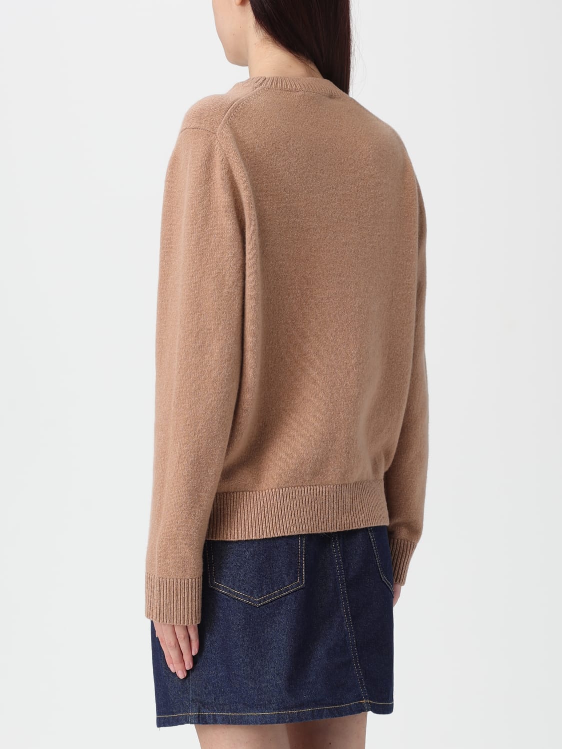 MAISON KITSUNÉ SWEATER: Sweater woman Maison KitsunÉ, Beige - Img 3