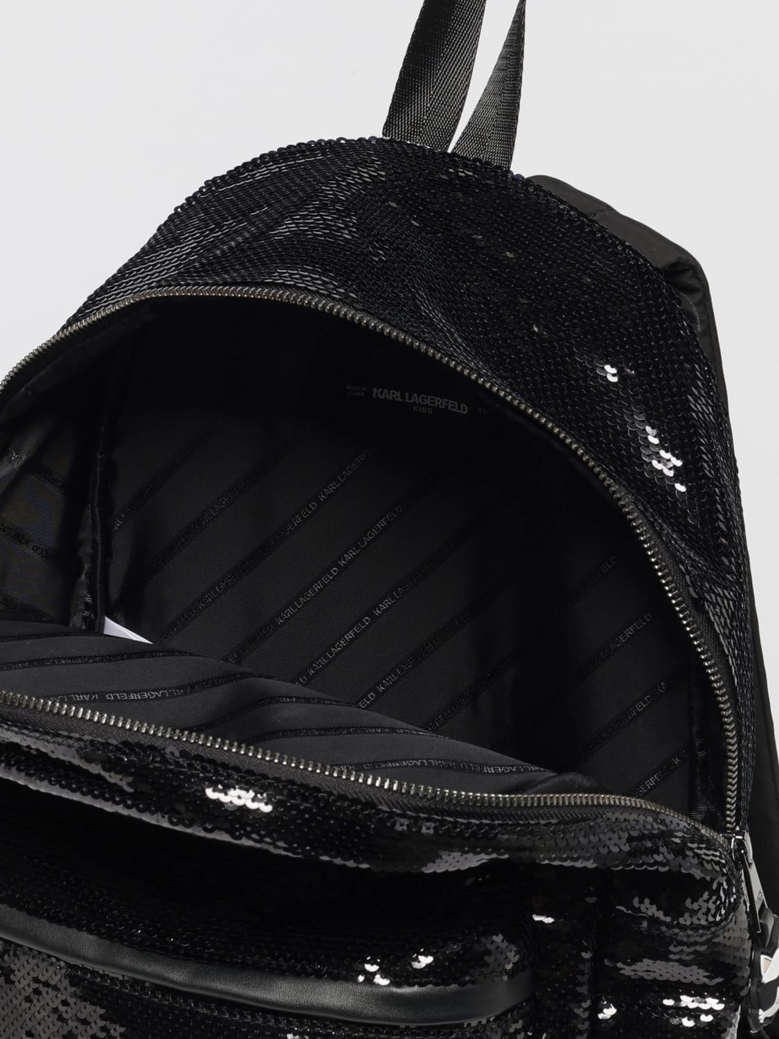 KARL LAGERFELD KIDS MOCHILA: Bolso niños Karl Lagerfeld Kids, Negro - Img 4