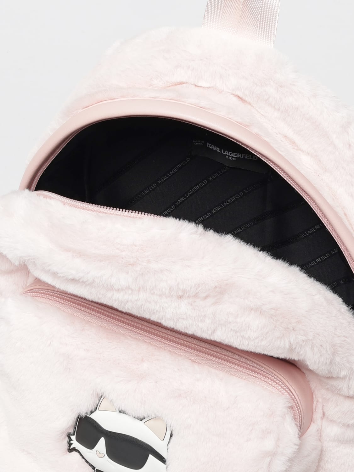KARL LAGERFELD KIDS DUFFEL BAG: Bag kids Karl Lagerfeld Kids, Pink - Img 4