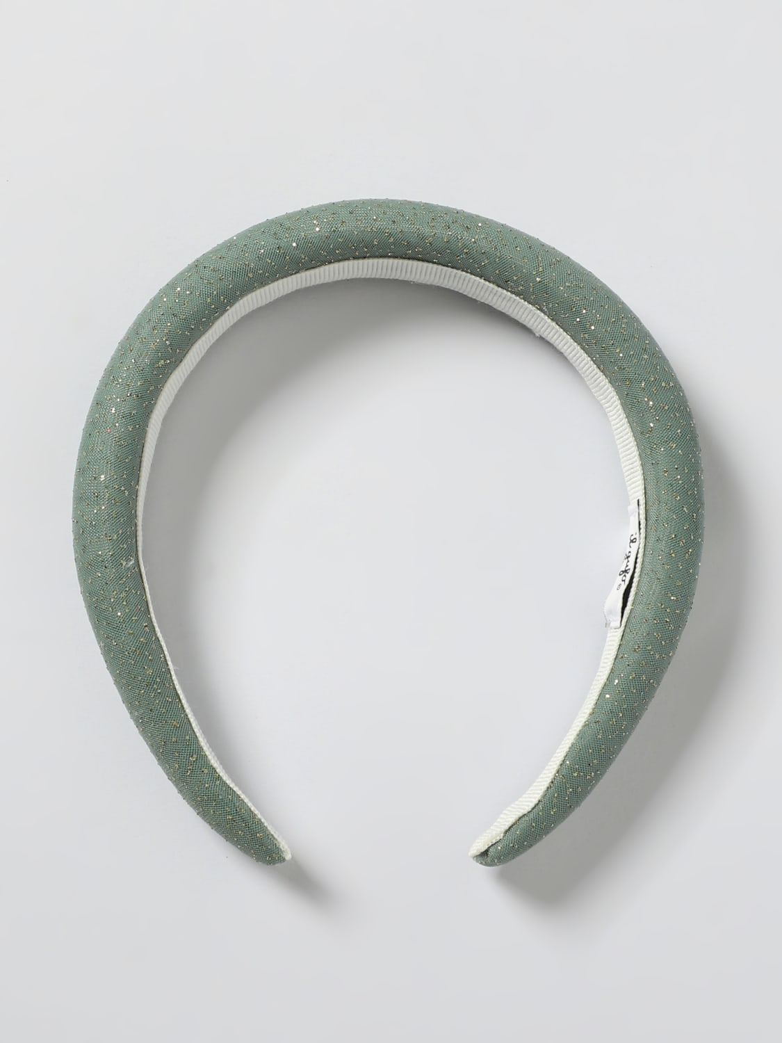 IL GUFO CERCHIETTO: Cerchietto Il Gufo in mesh con glitter , Verde - Img 1