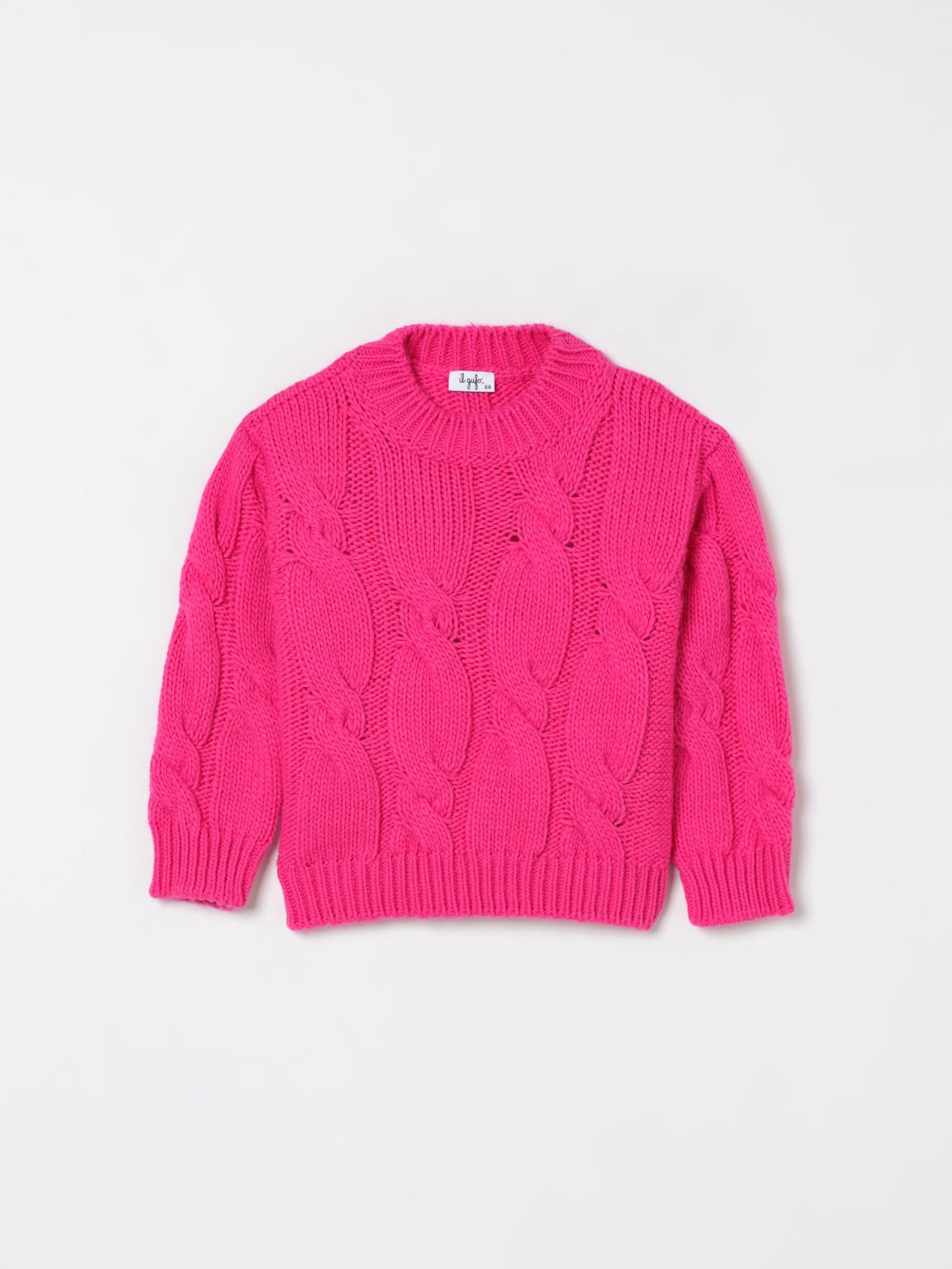 IL GUFO SWEATER: Sweater kids Il Gufo, Fuchsia - Img 1