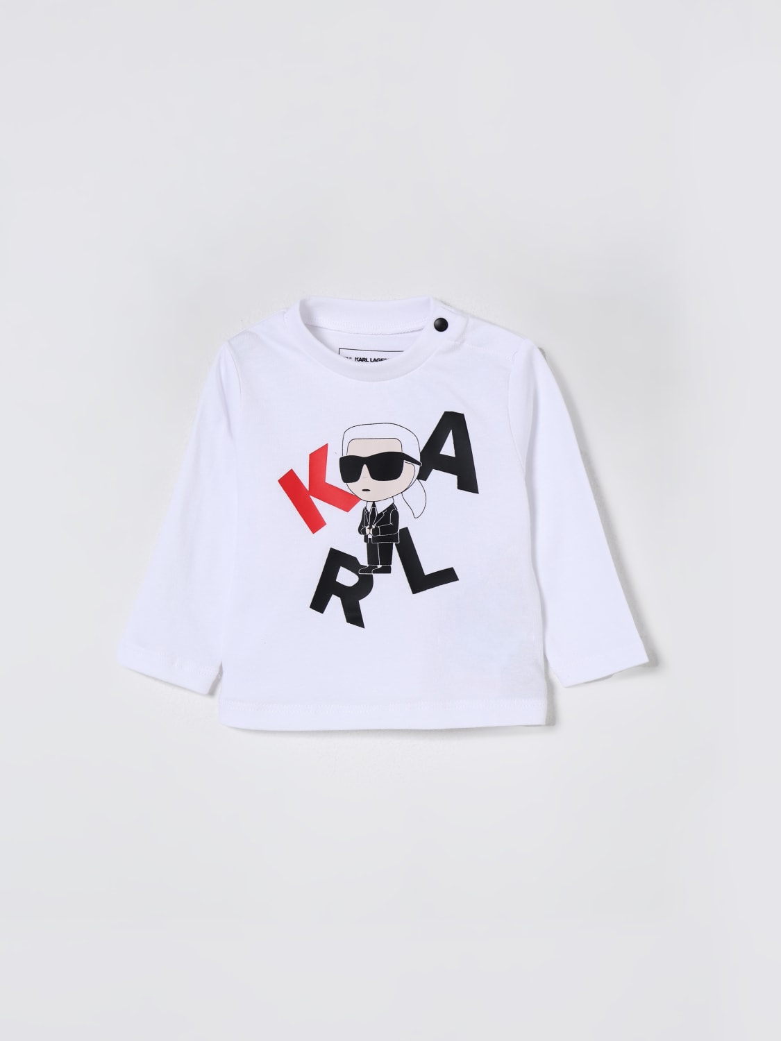 KARL LAGERFELD KIDS T-SHIRT: T-shirt kids Karl Lagerfeld Kids, White - Img 1