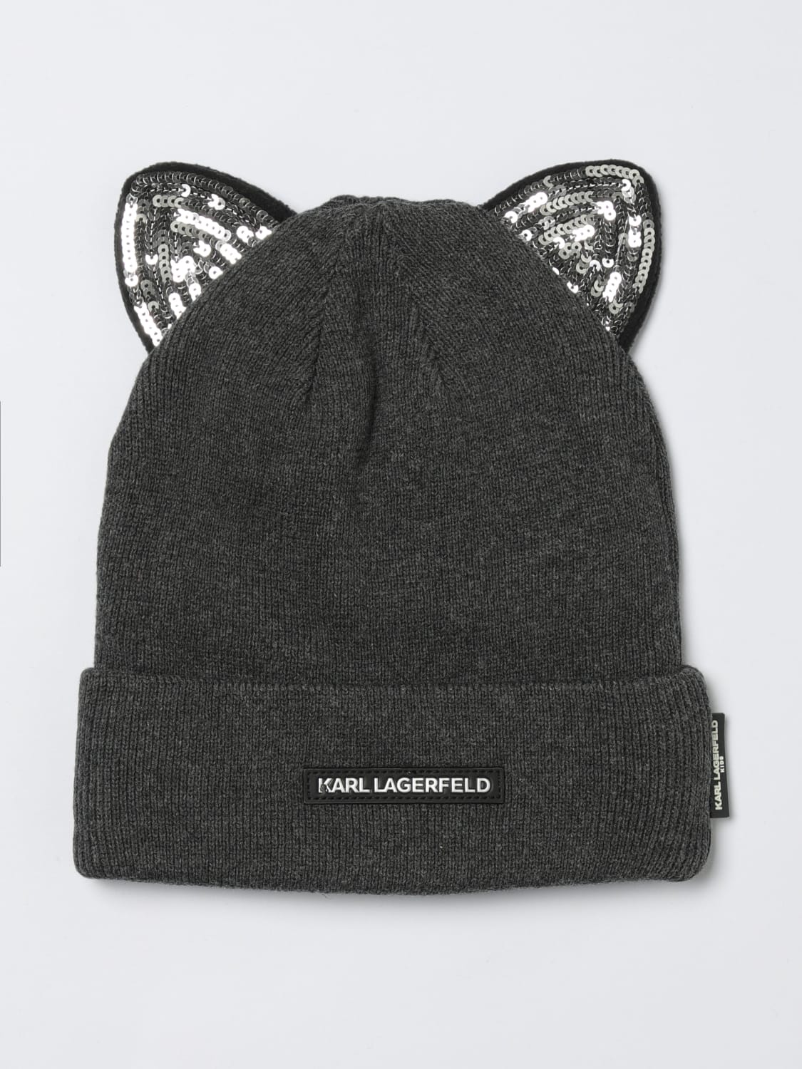 KARL LAGERFELD KIDS CHAPEAU: Chapeau enfant Karl Lagerfeld Kids, Gris - Img 1