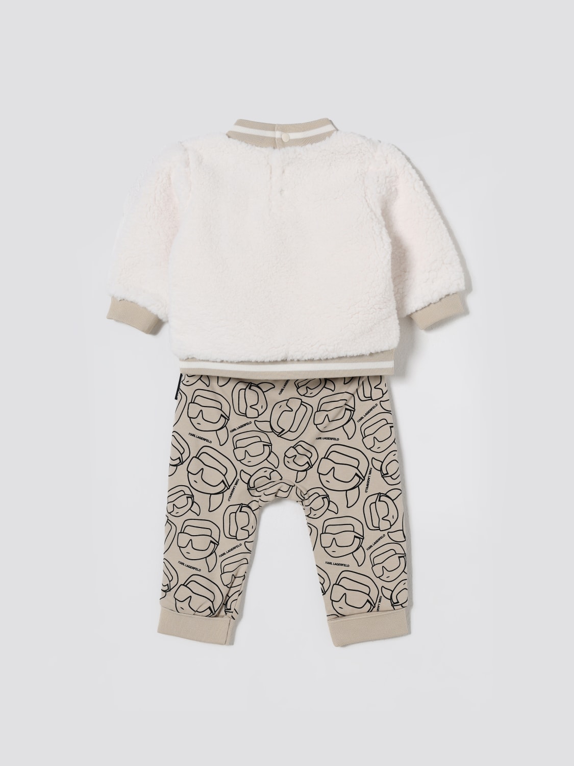 KARL LAGERFELD KIDS JUMPSUIT: Karl Lagerfeld Kids boys' set, Beige - Img 2