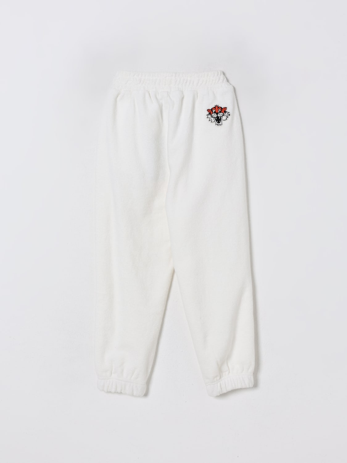 KENZO KIDS PANTALONI: Pantaloni jogging in cotone Kenzo Kids, Bianco - Img 2