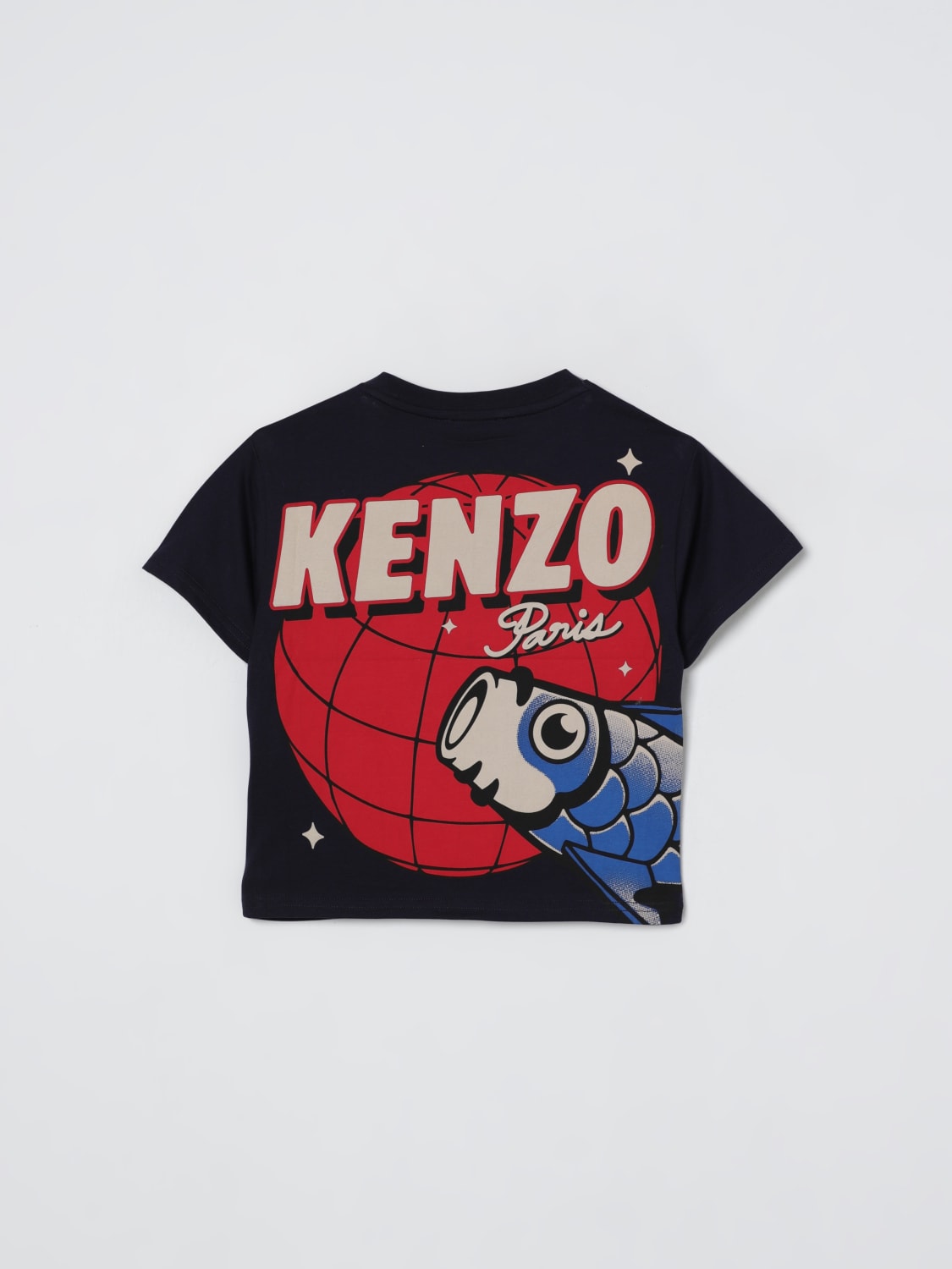 KENZO KIDS T-SHIRT: T-shirt kinder Kenzo Kids, Blau - Img 2