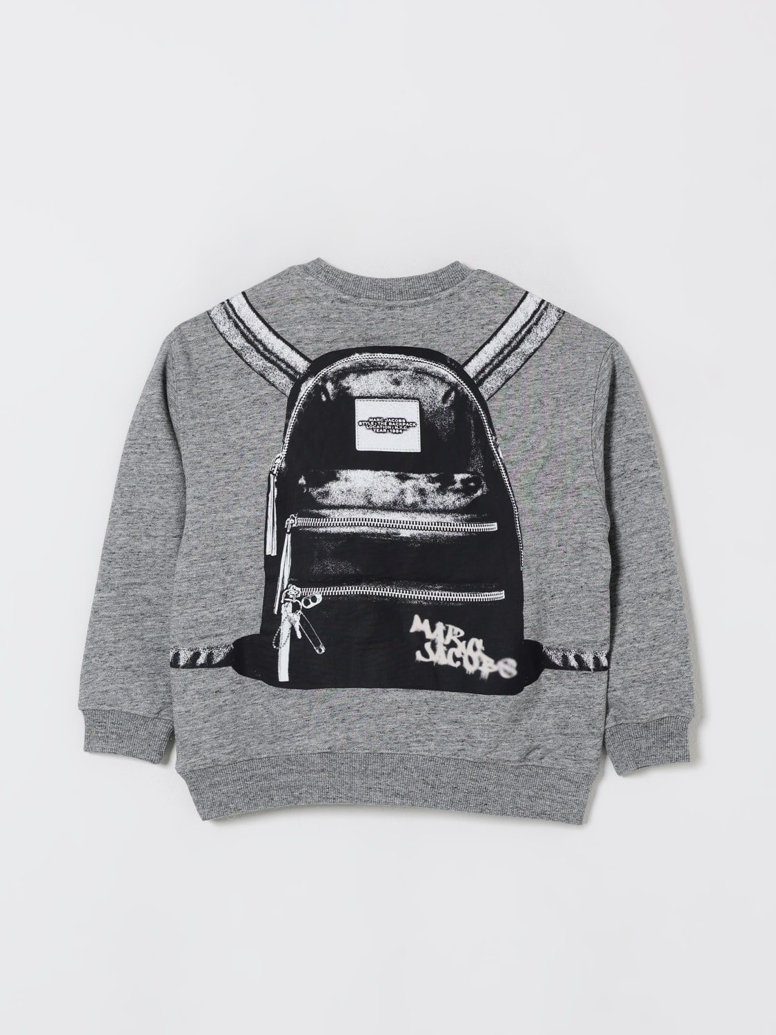 LITTLE MARC JACOBS SWEATER: Sweater kids Little Marc Jacobs, Grey - Img 2