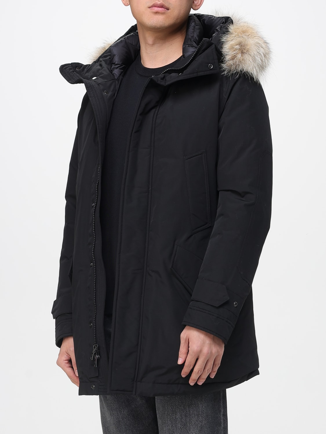 WOOLRICH COAT: Jacket men Woolrich, Black - Img 3