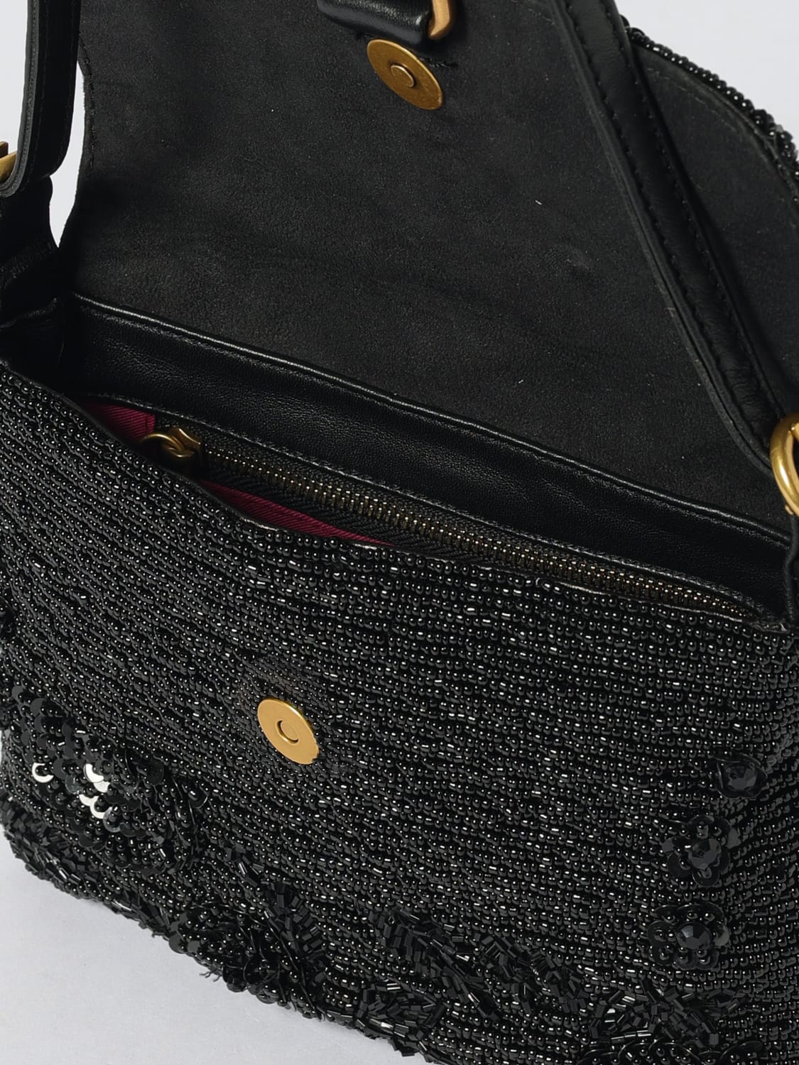 MALIPARMI SCHULTERTASCHE: Schultertasche damen Maliparmi, Schwarz - Img 3